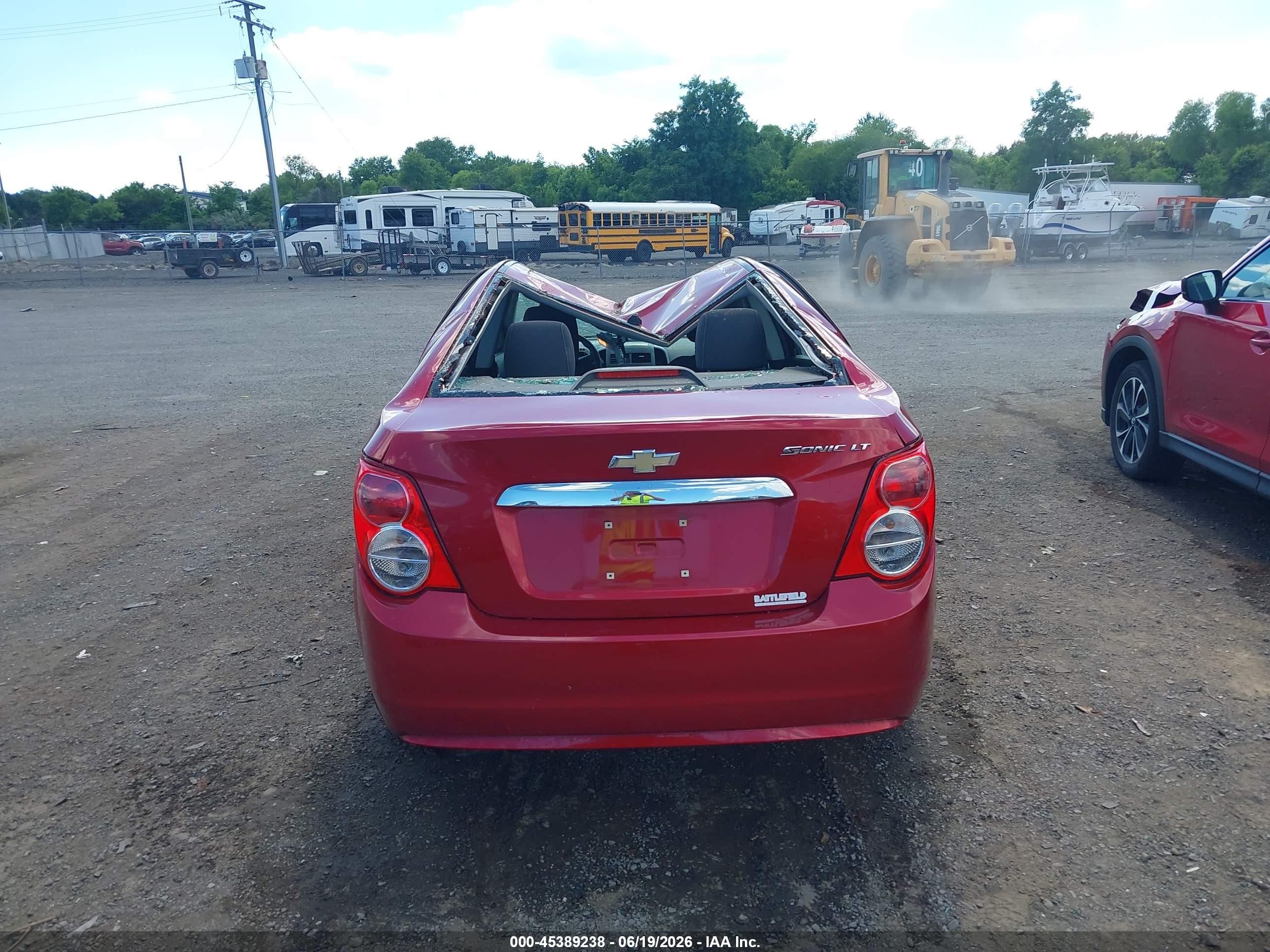 2012 Chevrolet Sonic 2lt Red vin: 1G1JC5SH1C4142083
