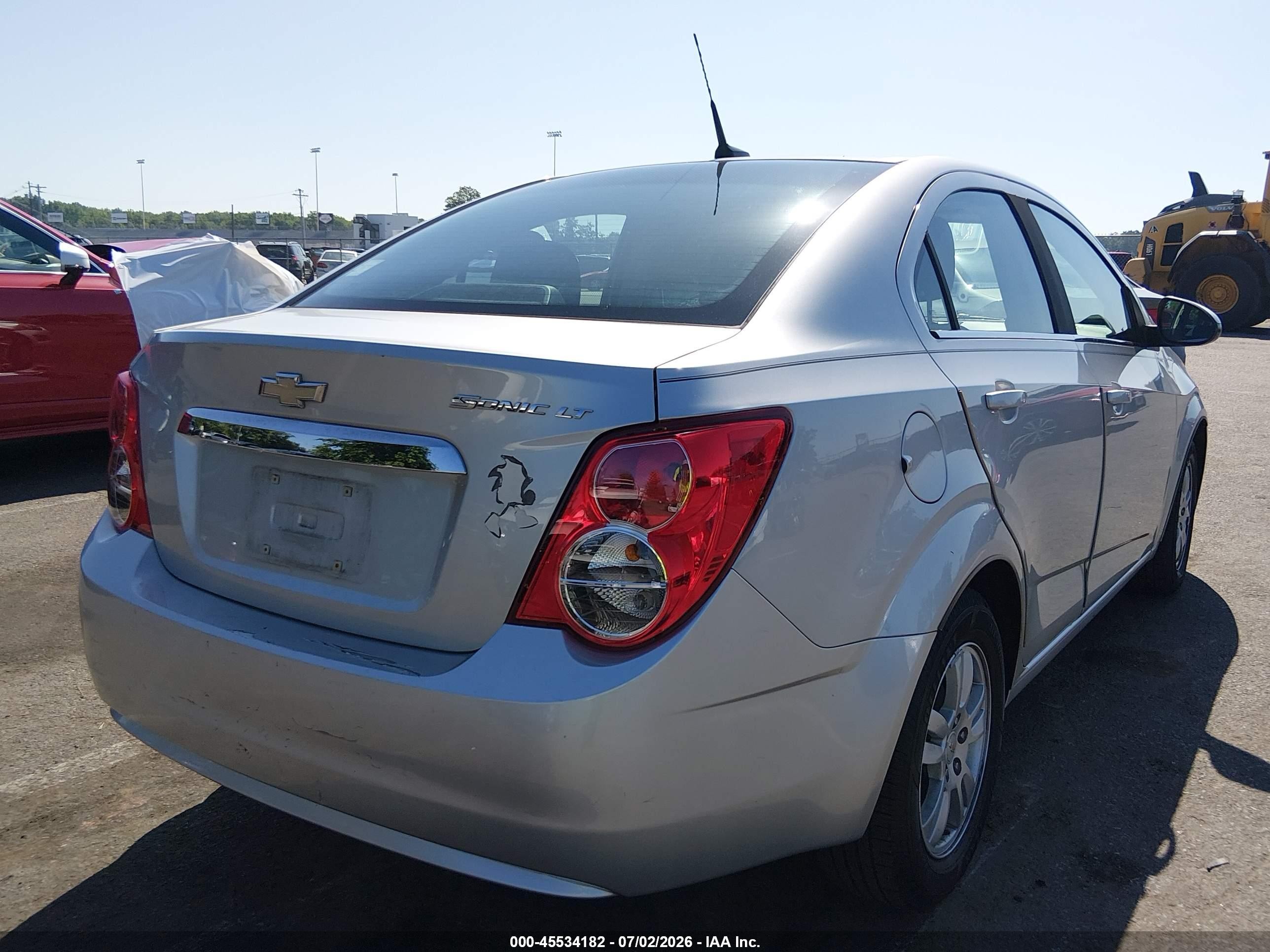 2012 Chevrolet Sonic 2lt Серебряный vin: 1G1JC5SH1C4179991
