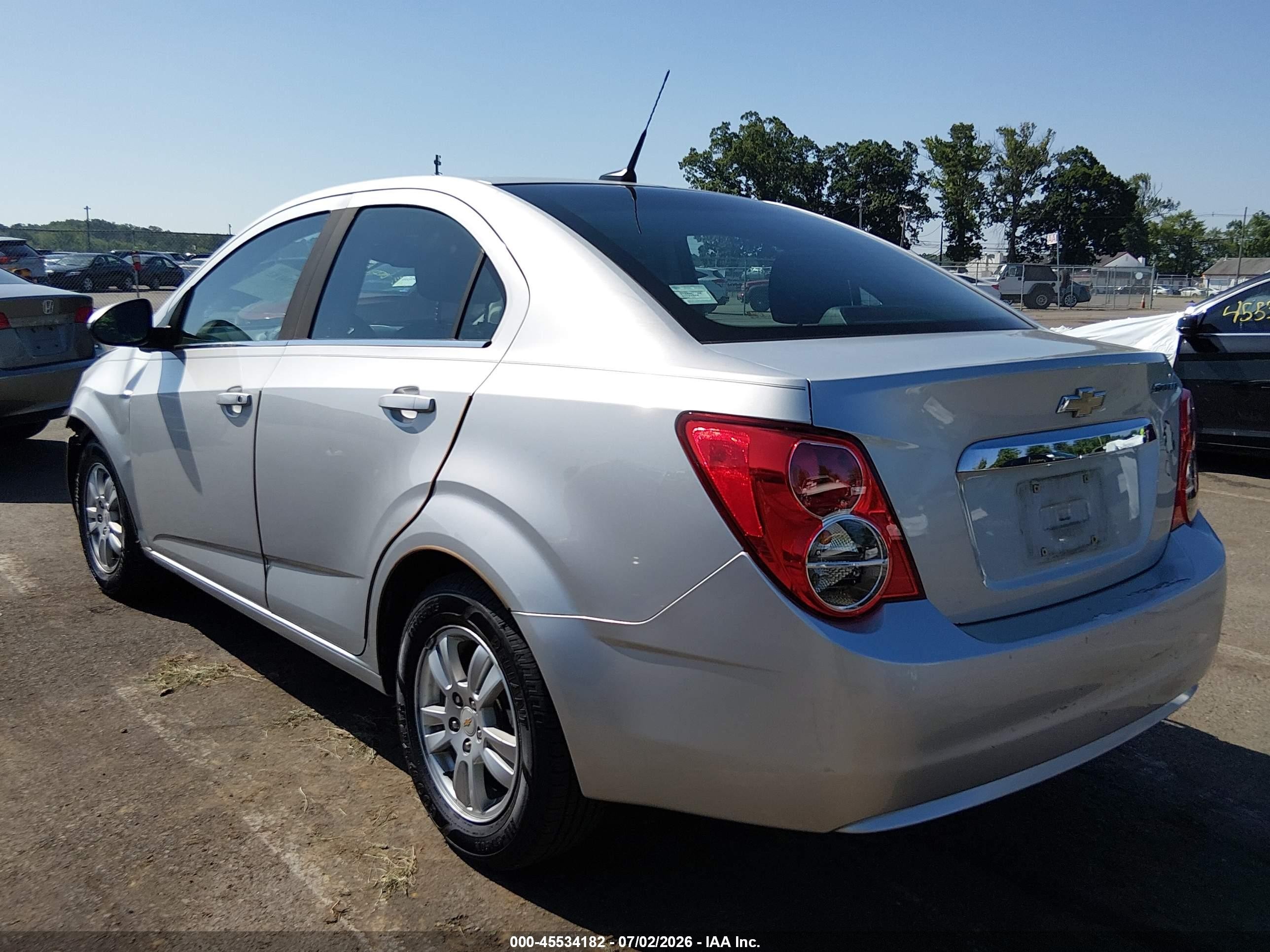 2012 Chevrolet Sonic 2lt Серебряный vin: 1G1JC5SH1C4179991