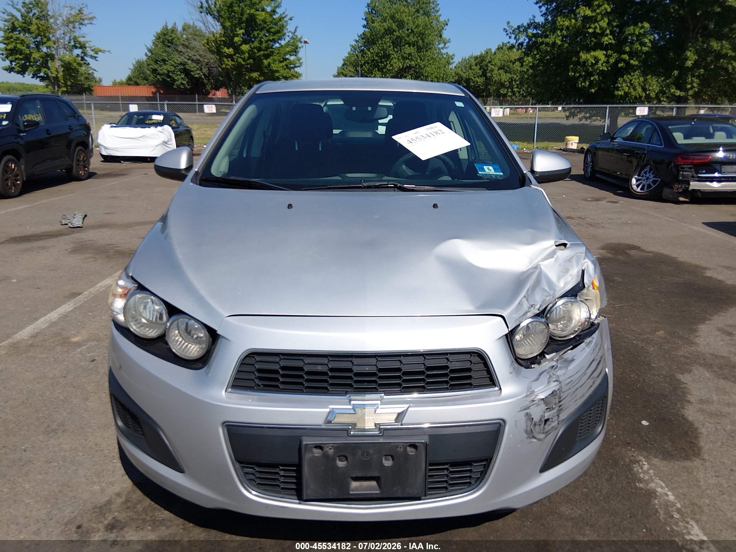 2012 Chevrolet Sonic 2lt Серебряный vin: 1G1JC5SH1C4179991