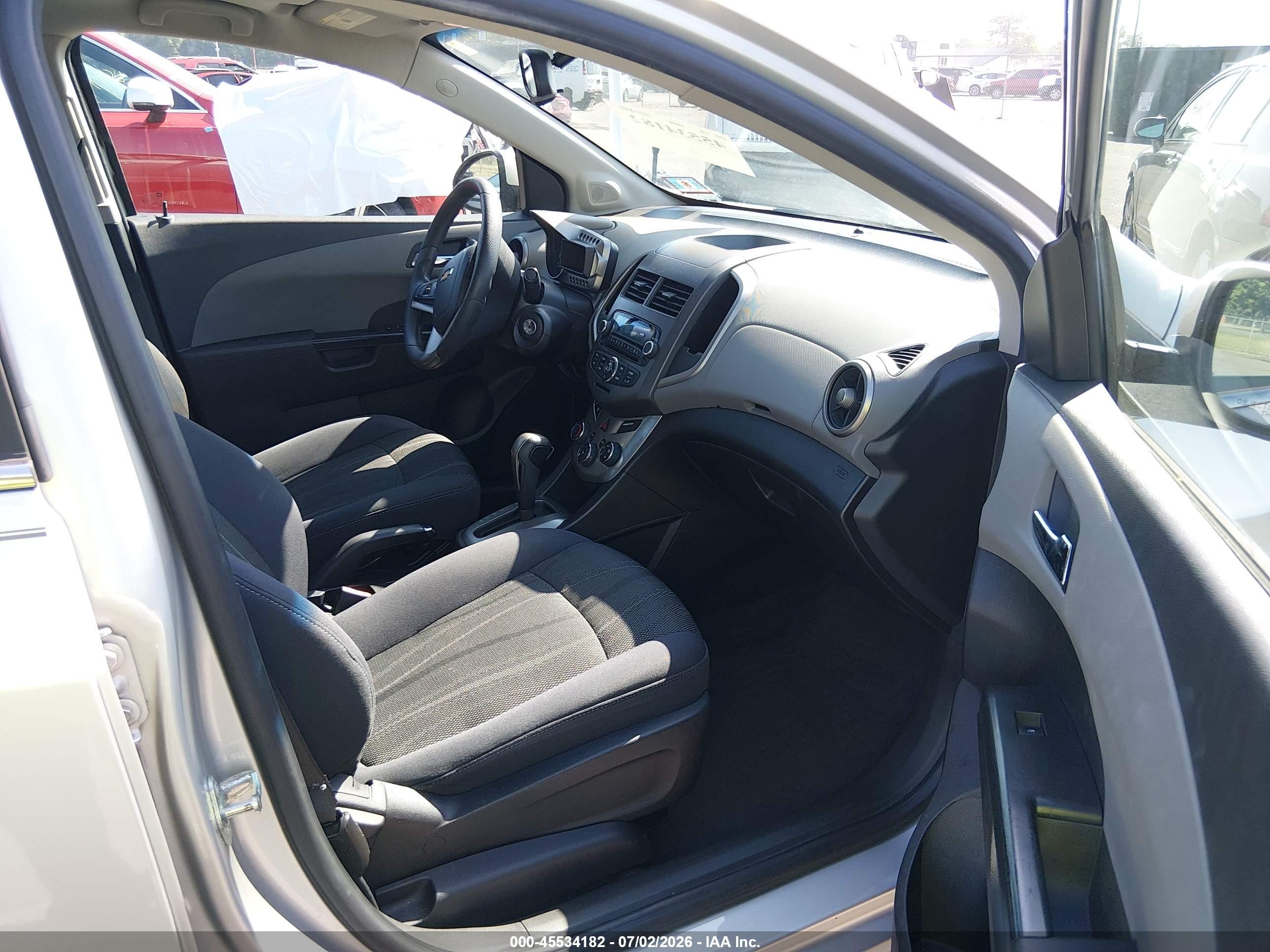 2012 Chevrolet Sonic 2lt Серебряный vin: 1G1JC5SH1C4179991