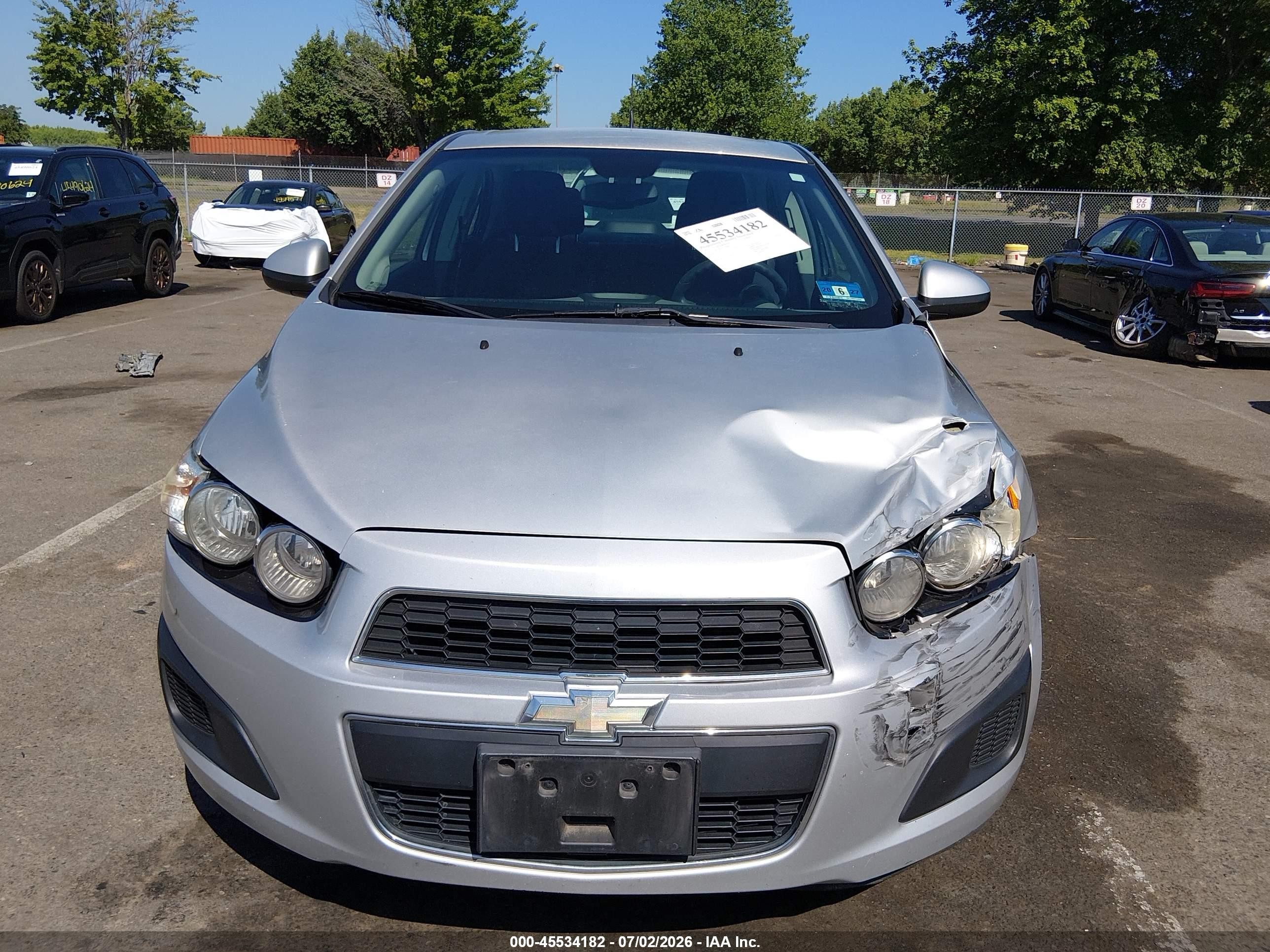 2012 Chevrolet Sonic 2lt Серебряный vin: 1G1JC5SH1C4179991