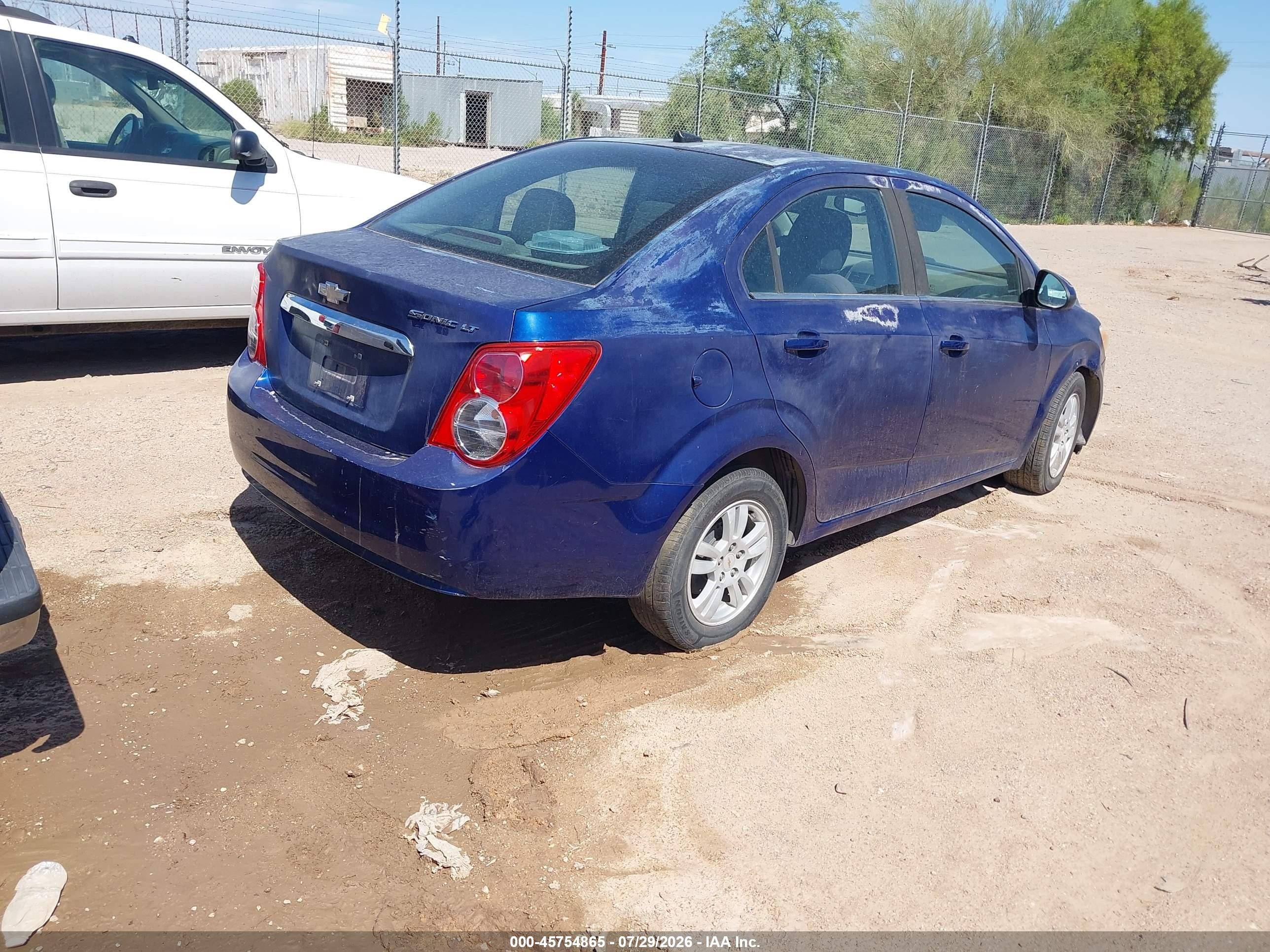 2012 Chevrolet Sonic 2lt Blue vin: 1G1JC5SH1C4196628