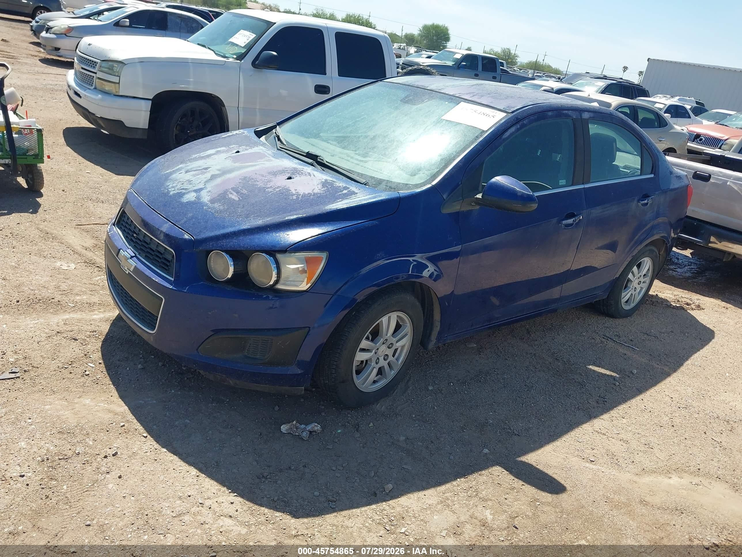 2012 Chevrolet Sonic 2lt Blue vin: 1G1JC5SH1C4196628