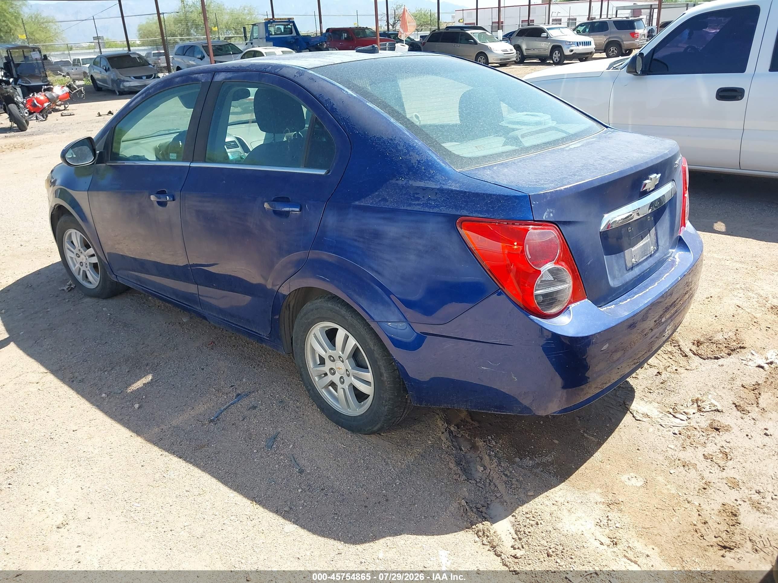 2012 Chevrolet Sonic 2lt Blue vin: 1G1JC5SH1C4196628