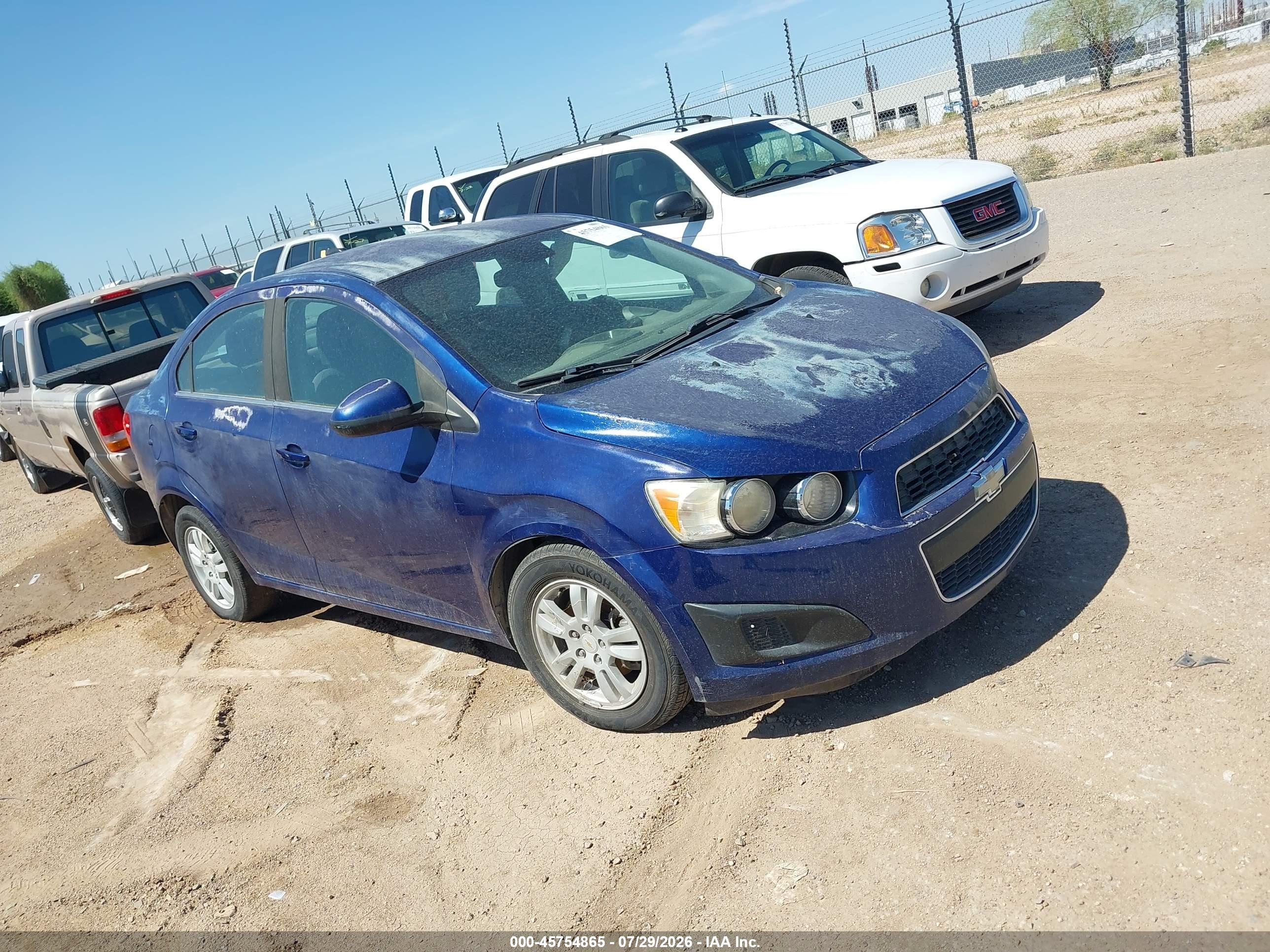2012 Chevrolet Sonic 2lt Blue vin: 1G1JC5SH1C4196628