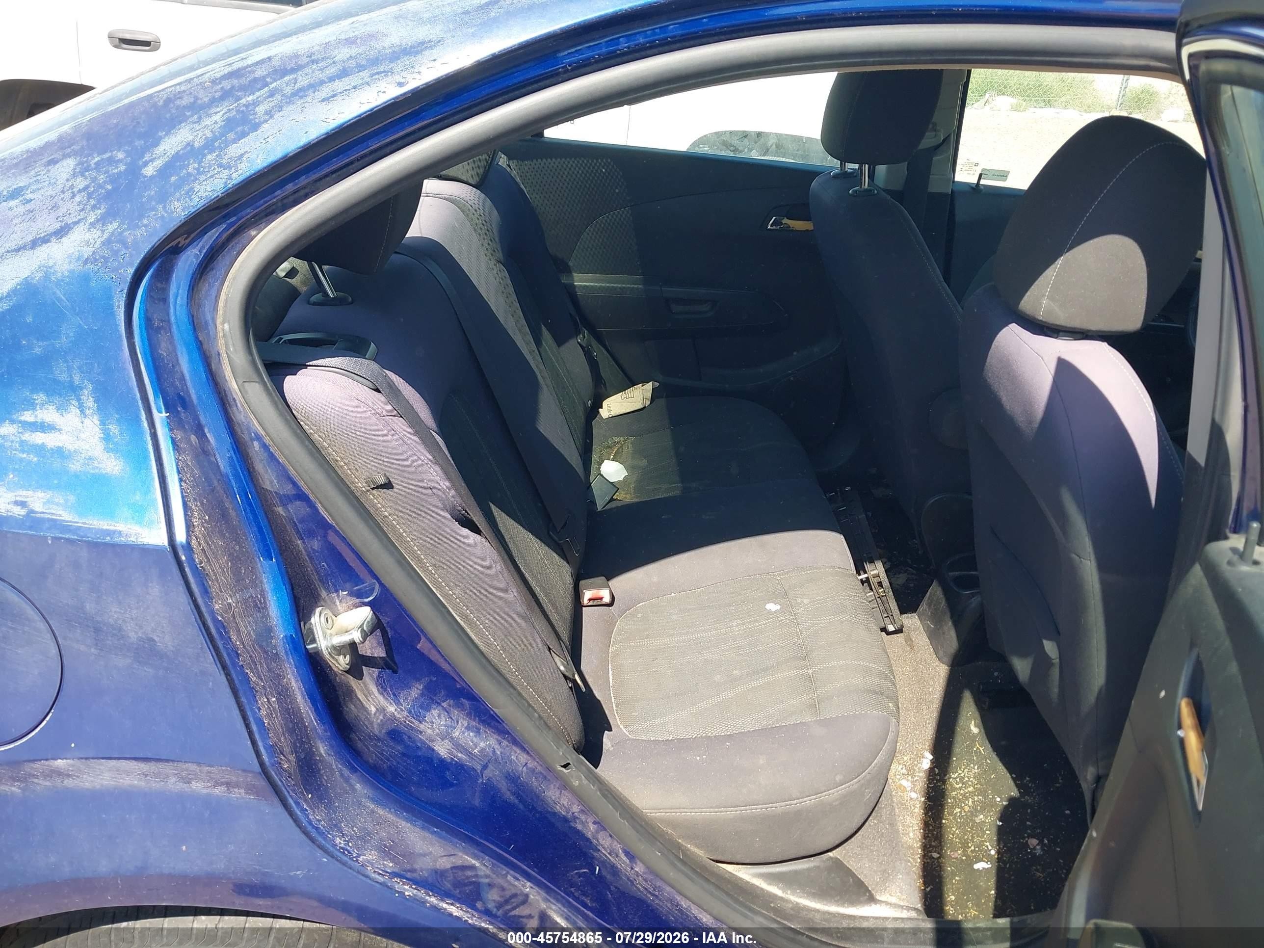 2012 Chevrolet Sonic 2lt Blue vin: 1G1JC5SH1C4196628
