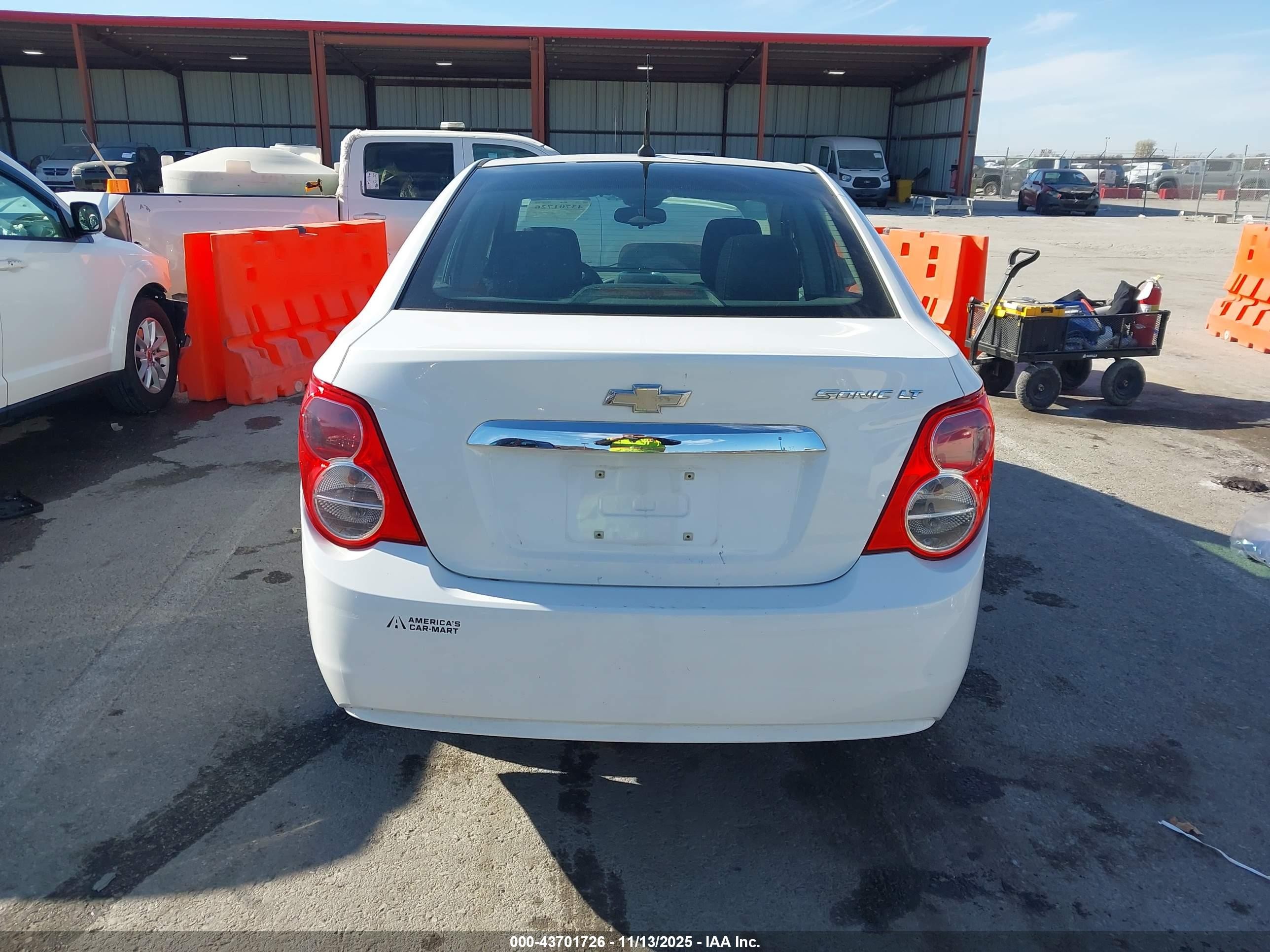 2013 Chevrolet Sonic Lt Auto White vin: 1G1JC5SH1D4113510