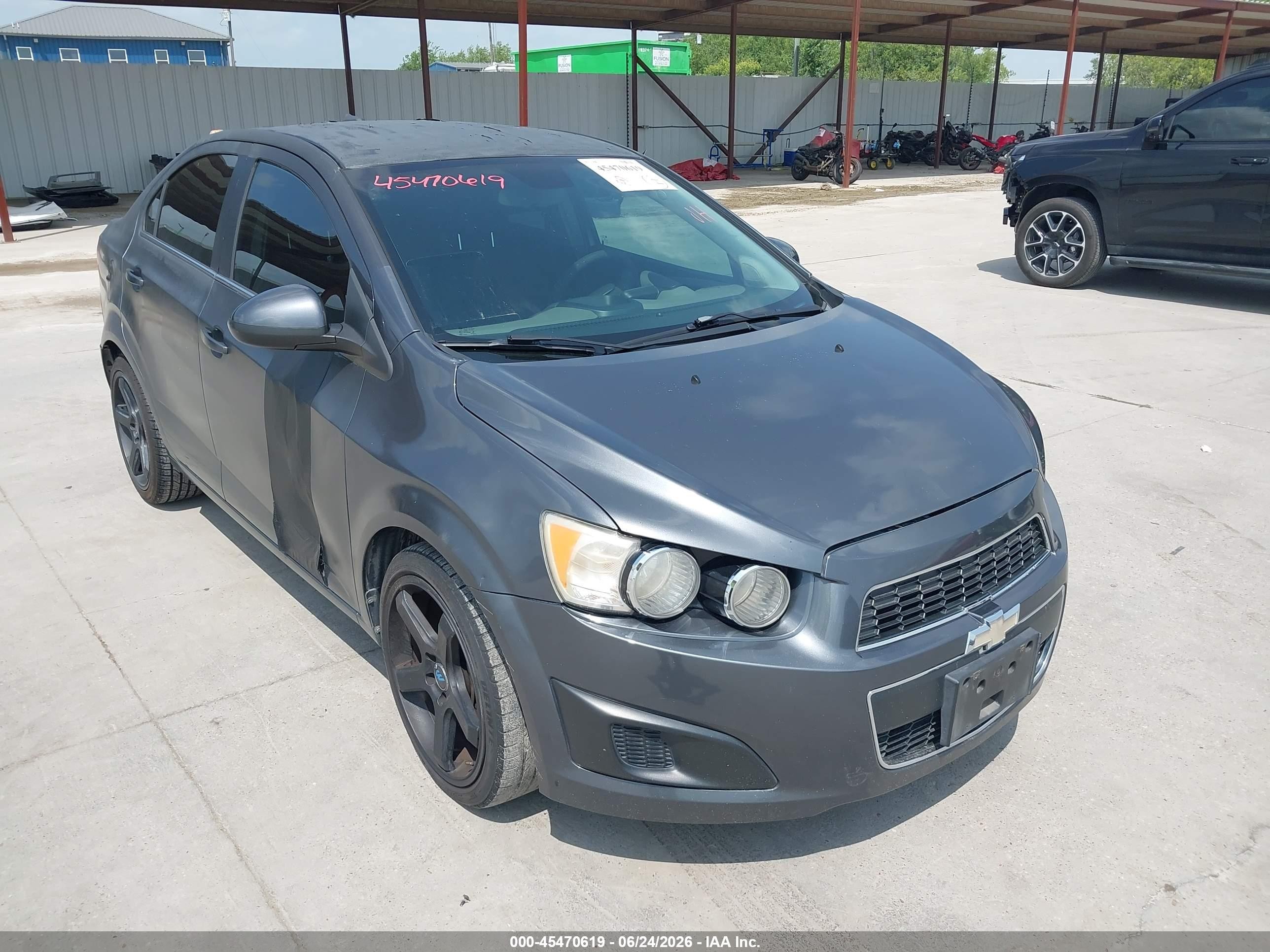 2013 Chevrolet Sonic Lt Auto Gray vin: 1G1JC5SH1D4147057