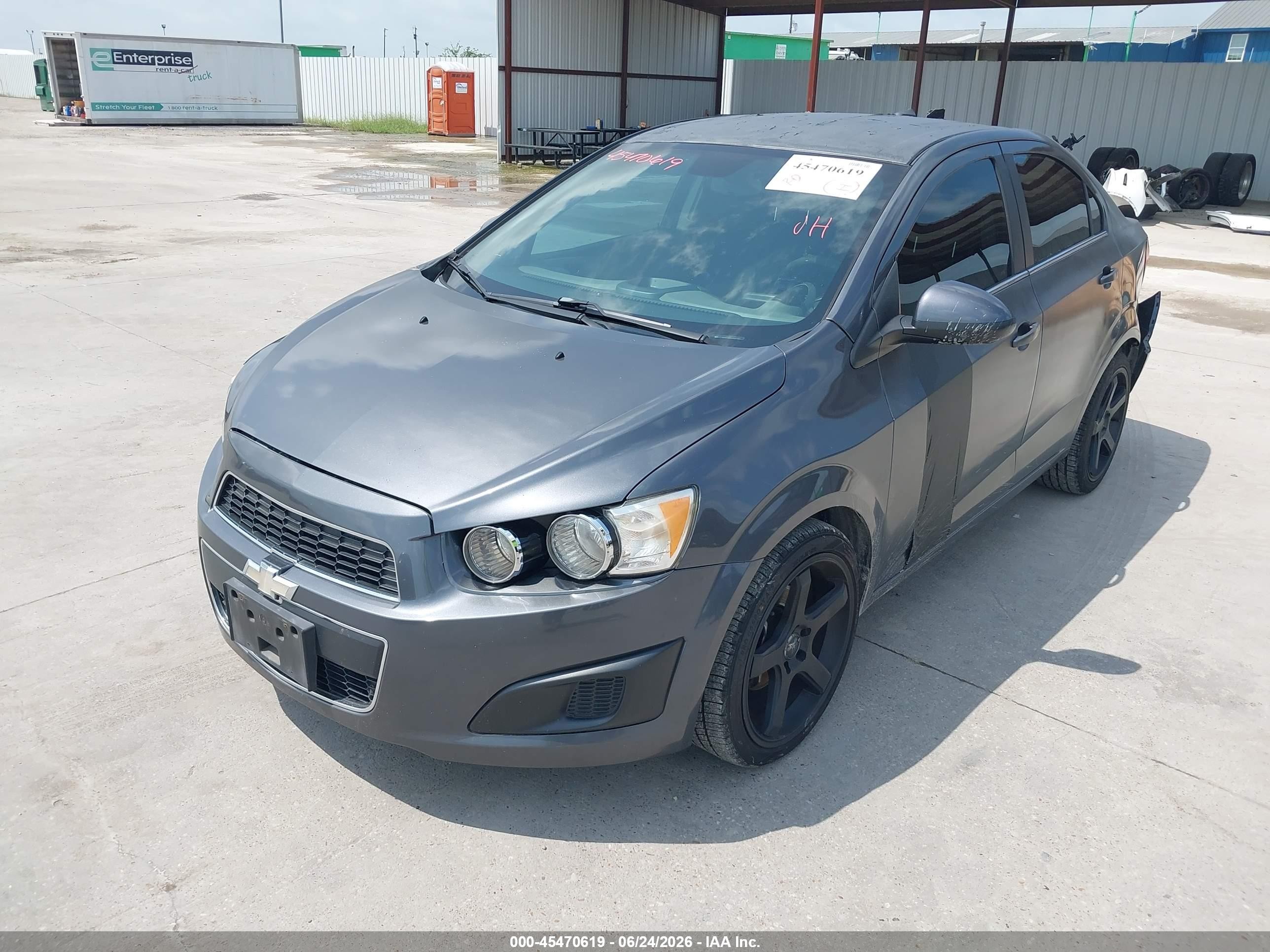 2013 Chevrolet Sonic Lt Auto Gray vin: 1G1JC5SH1D4147057