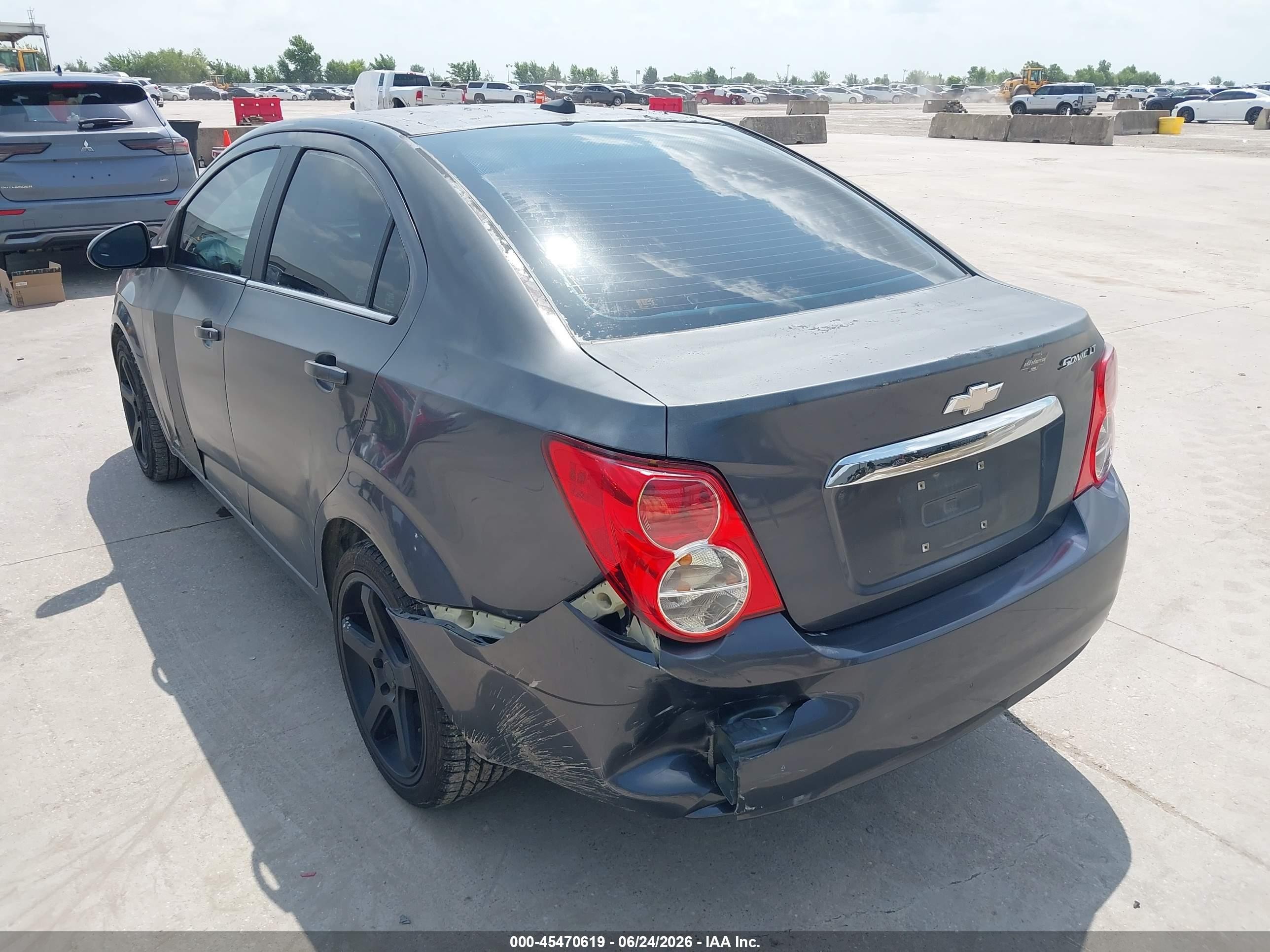 2013 Chevrolet Sonic Lt Auto Gray vin: 1G1JC5SH1D4147057