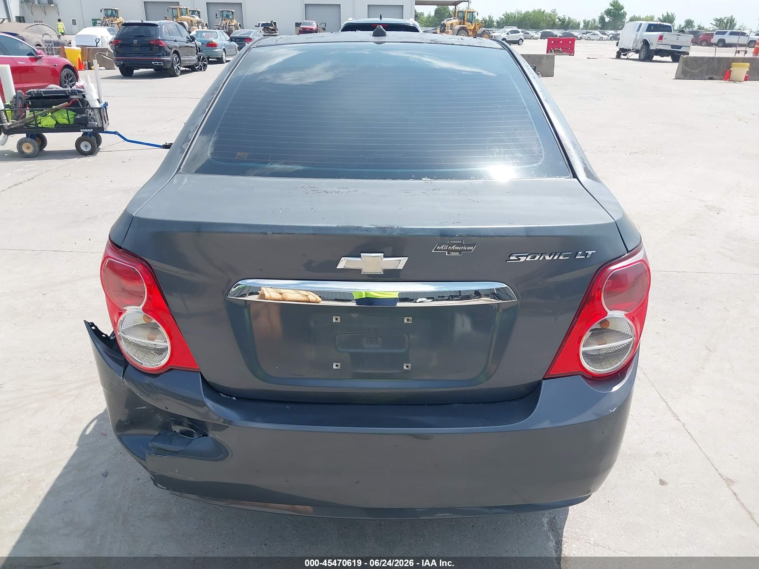 2013 Chevrolet Sonic Lt Auto Gray vin: 1G1JC5SH1D4147057
