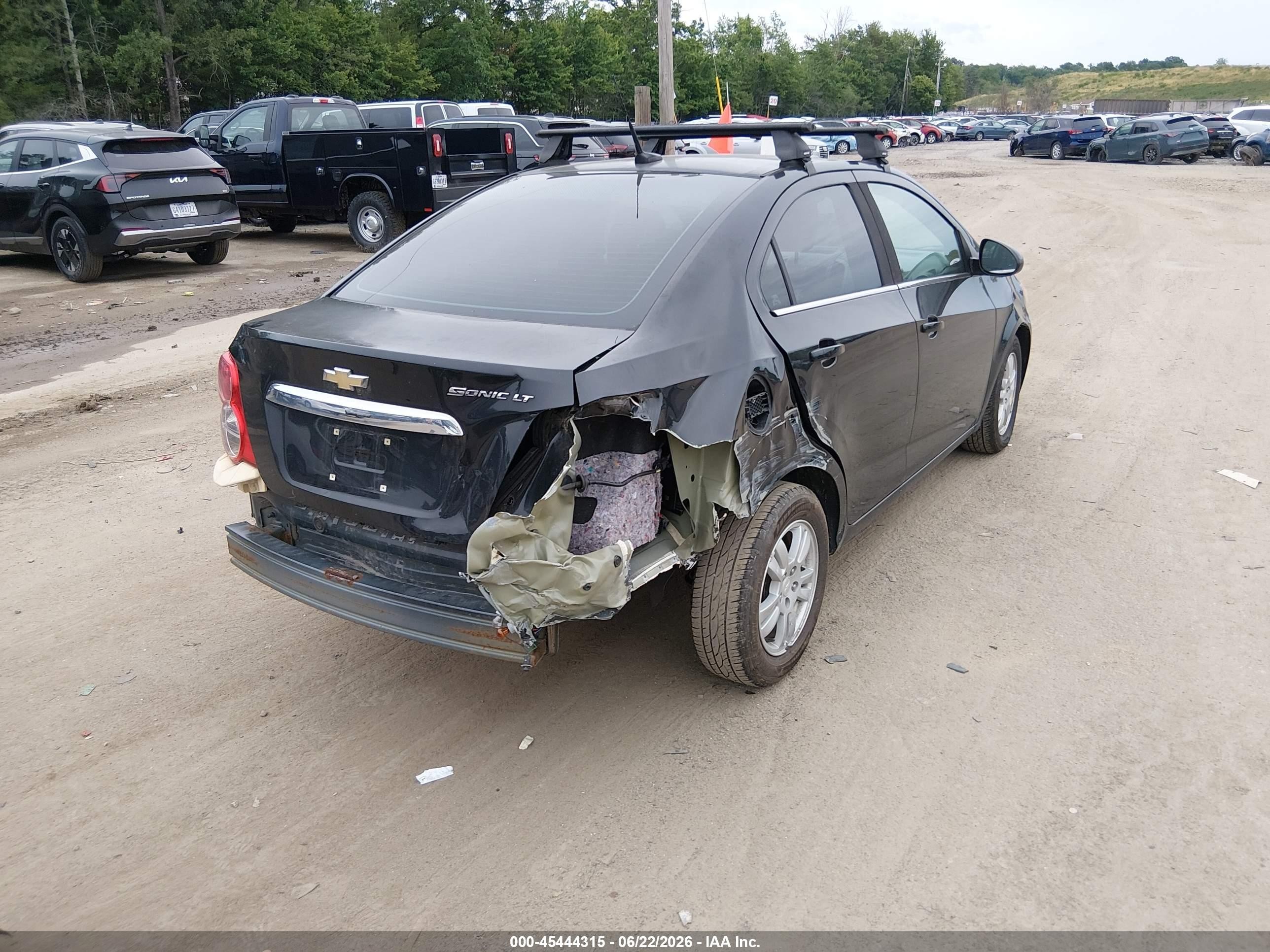 2013 Chevrolet Sonic Lt Auto Black vin: 1G1JC5SH1D4155482