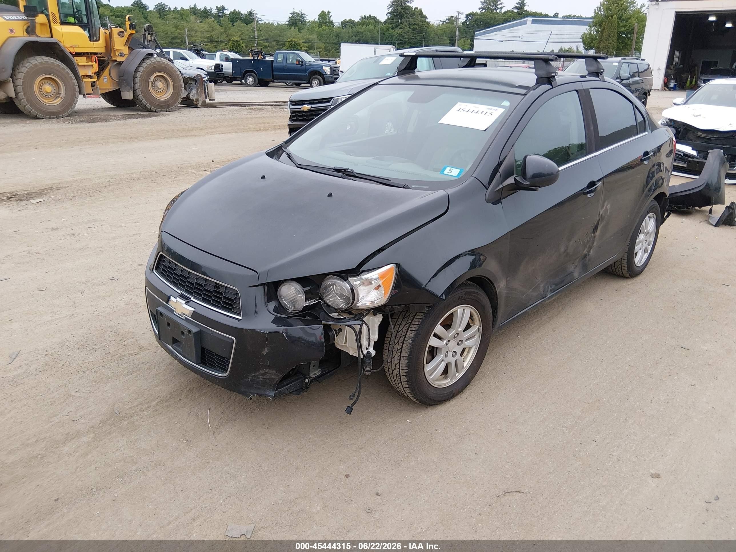 2013 Chevrolet Sonic Lt Auto Black vin: 1G1JC5SH1D4155482