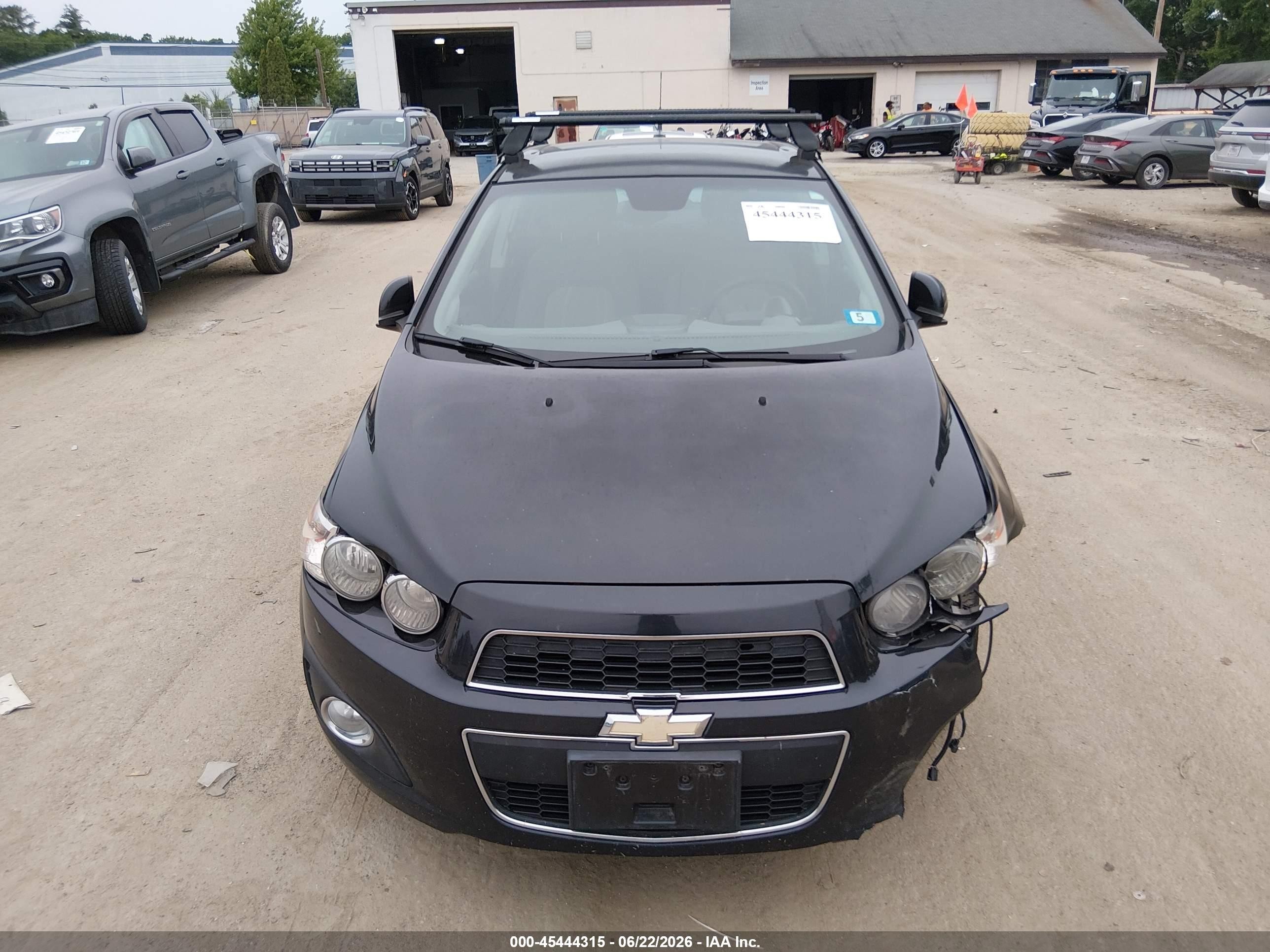 2013 Chevrolet Sonic Lt Auto Black vin: 1G1JC5SH1D4155482