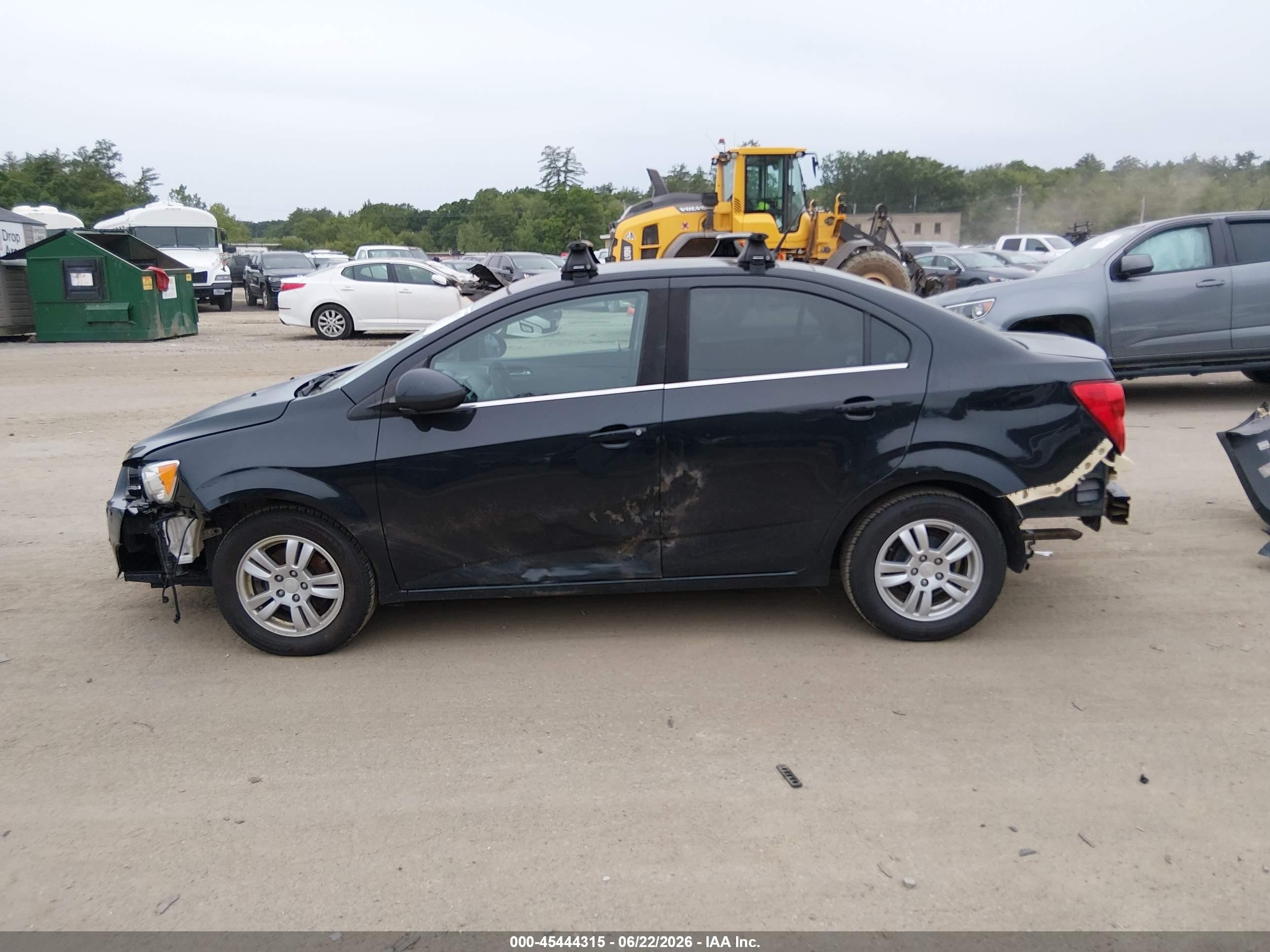 2013 Chevrolet Sonic Lt Auto Black vin: 1G1JC5SH1D4155482