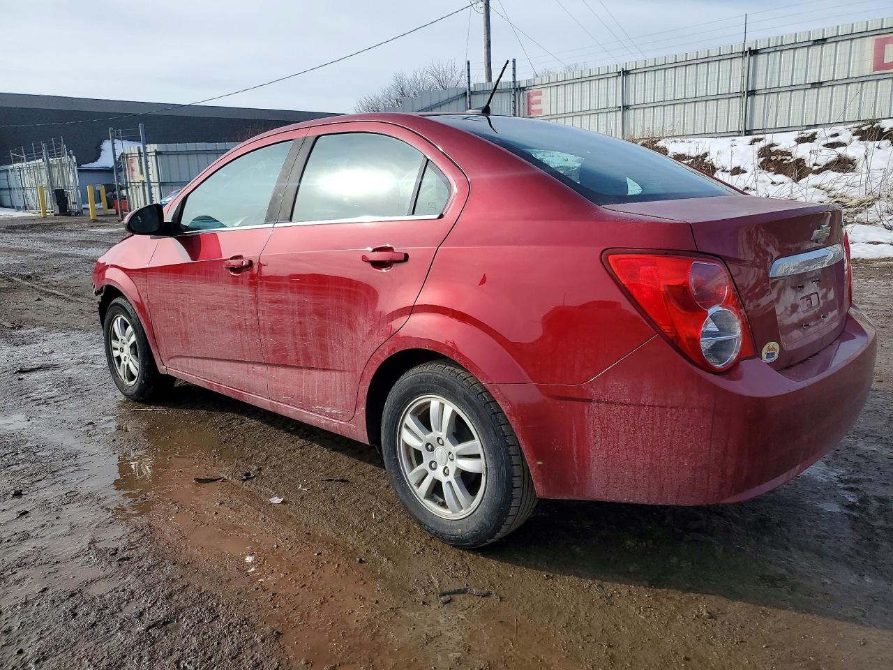 2013 Chevrolet Sonic Lt Red vin: 1G1JC5SH1D4170516