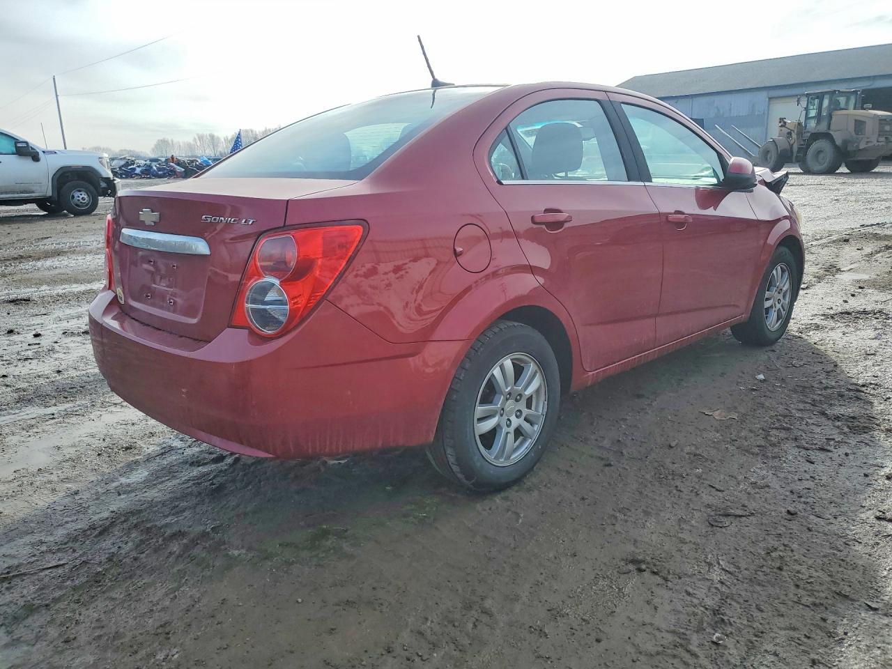 2013 Chevrolet Sonic Lt Red vin: 1G1JC5SH1D4170516