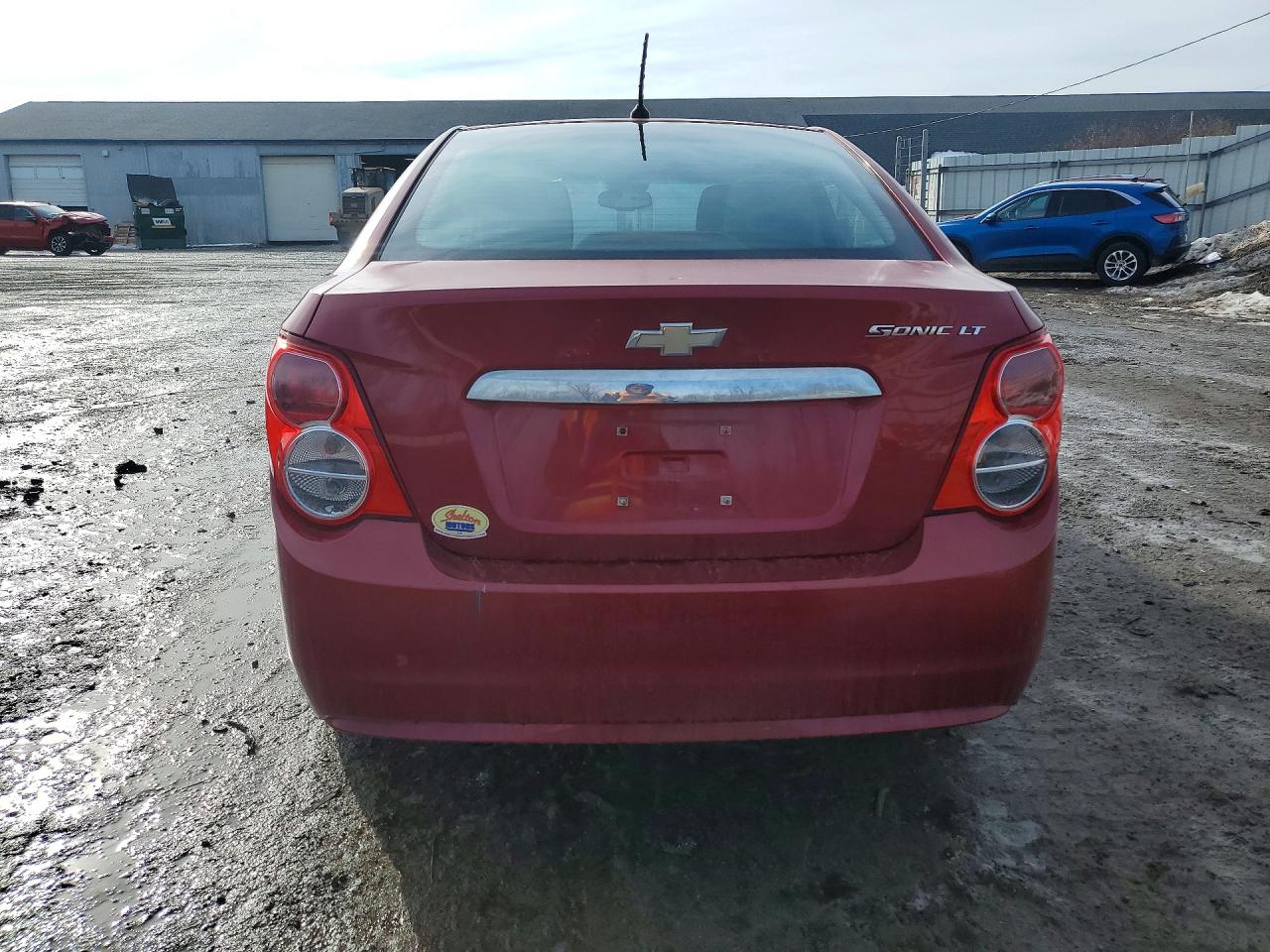 2013 Chevrolet Sonic Lt Red vin: 1G1JC5SH1D4170516