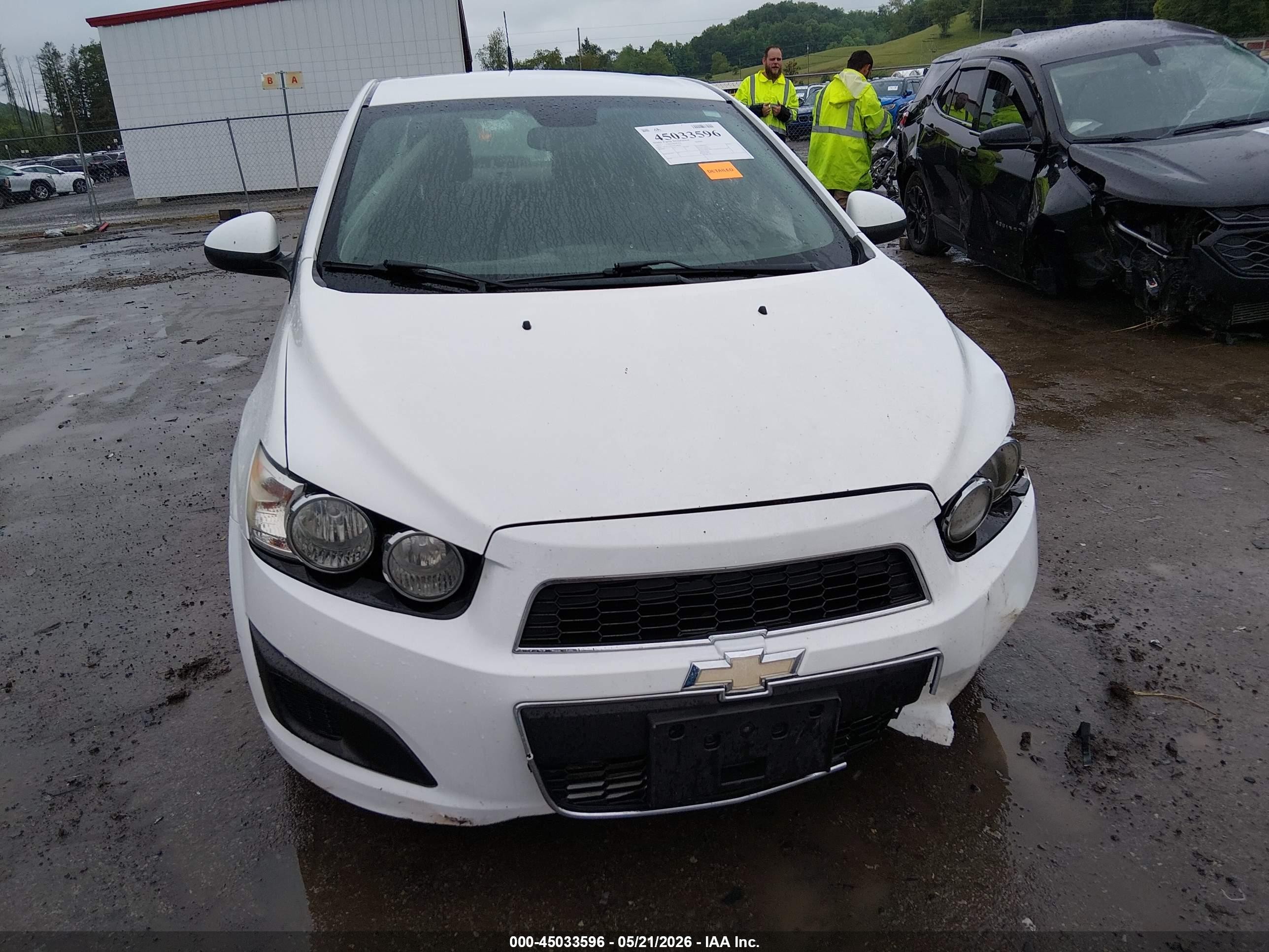 2013 Chevrolet Sonic Lt Auto White vin: 1G1JC5SH1D4258028