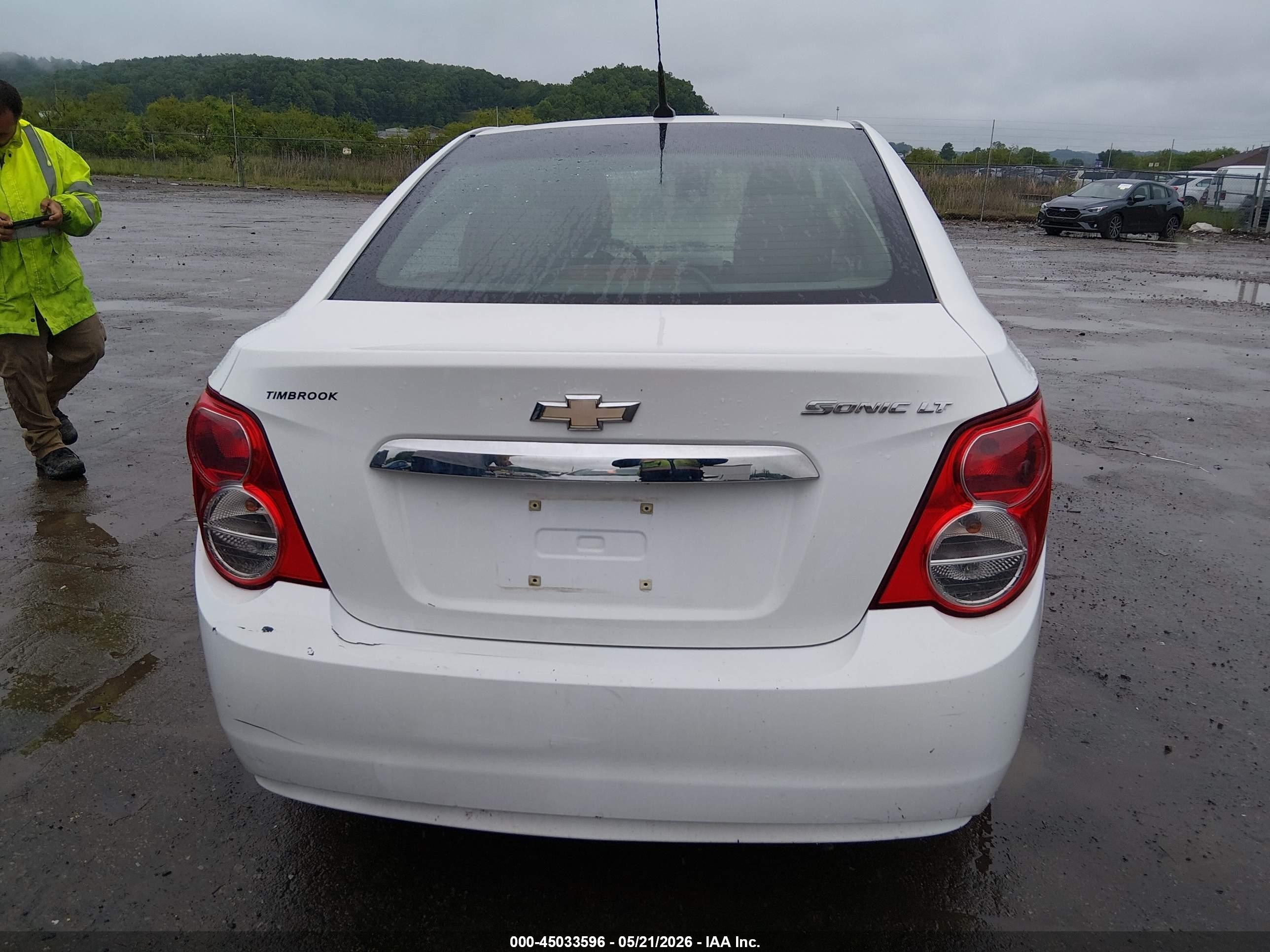 2013 Chevrolet Sonic Lt Auto White vin: 1G1JC5SH1D4258028