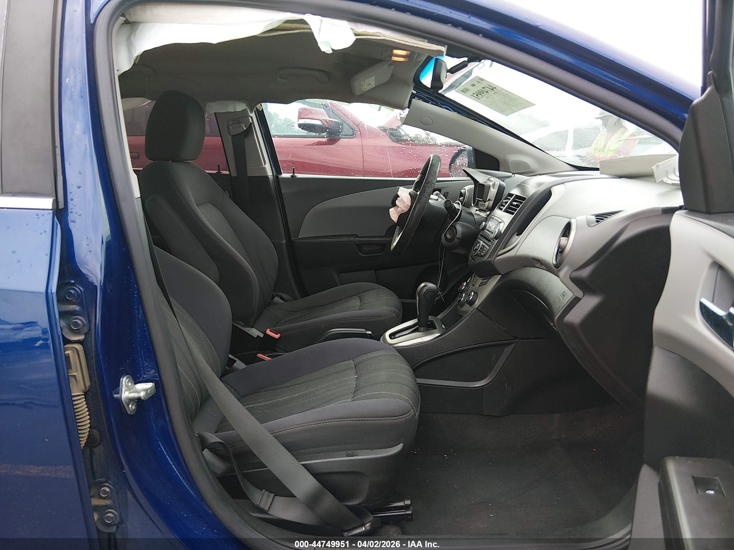 2014 Chevrolet Sonic Lt Auto Blue vin: 1G1JC5SH1E4139817