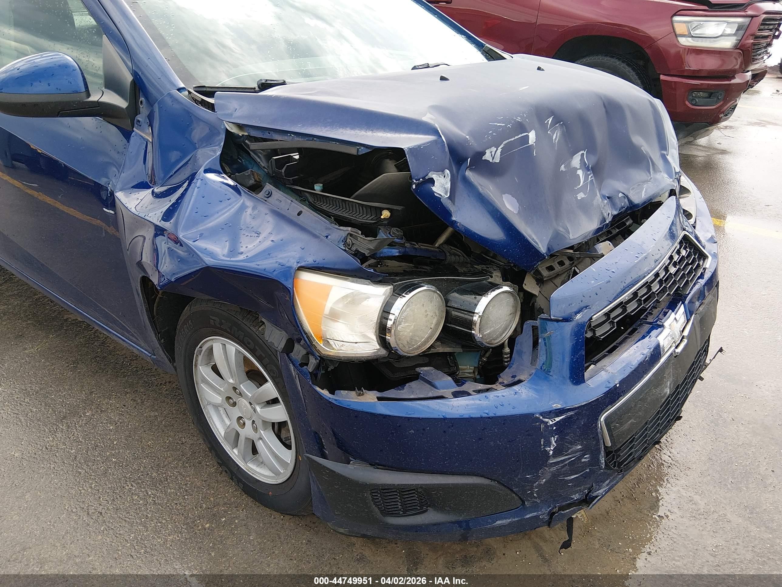 2014 Chevrolet Sonic Lt Auto Blue vin: 1G1JC5SH1E4139817
