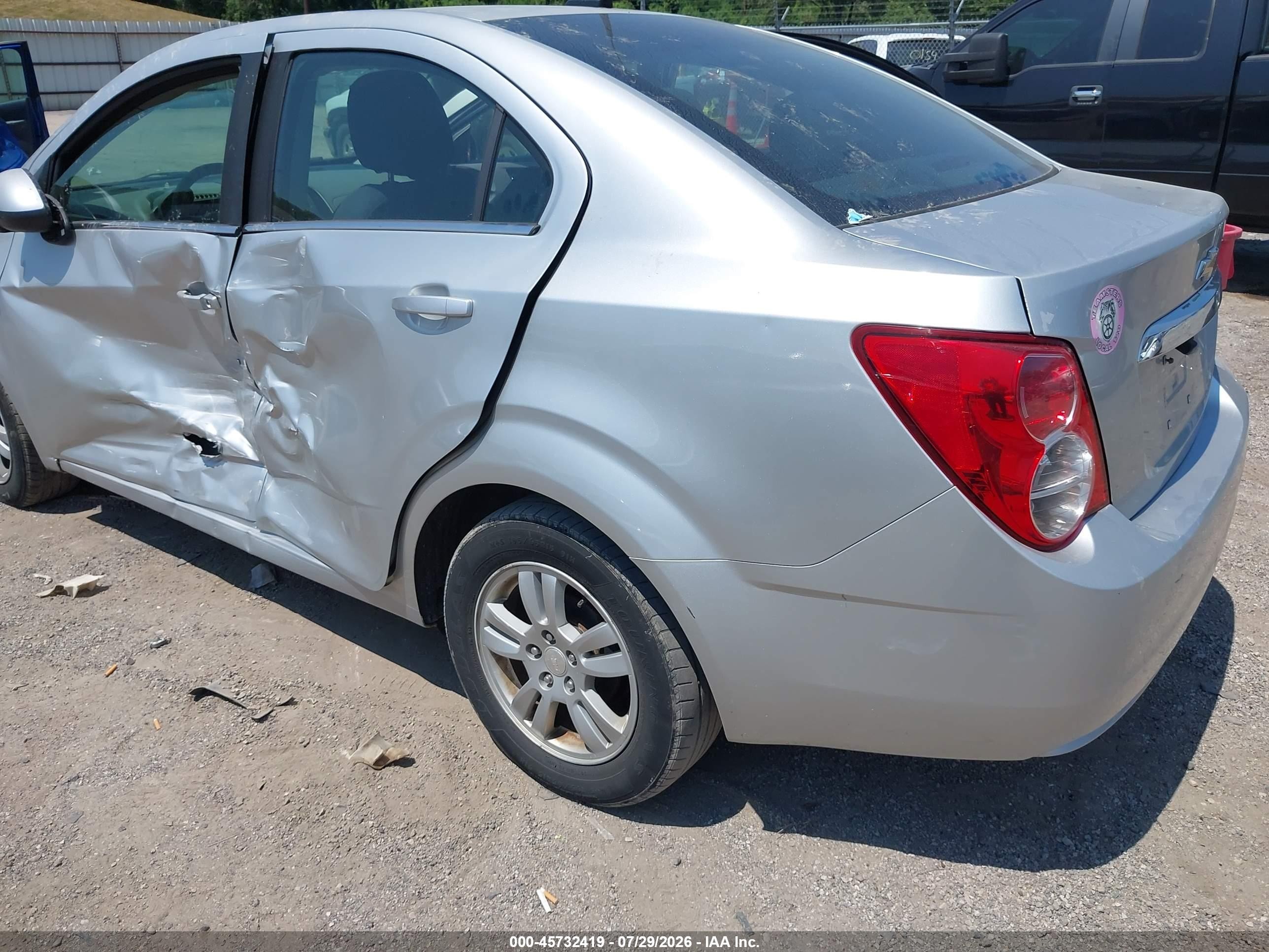 2014 Chevrolet Sonic Lt Auto Gray vin: 1G1JC5SH1E4156682