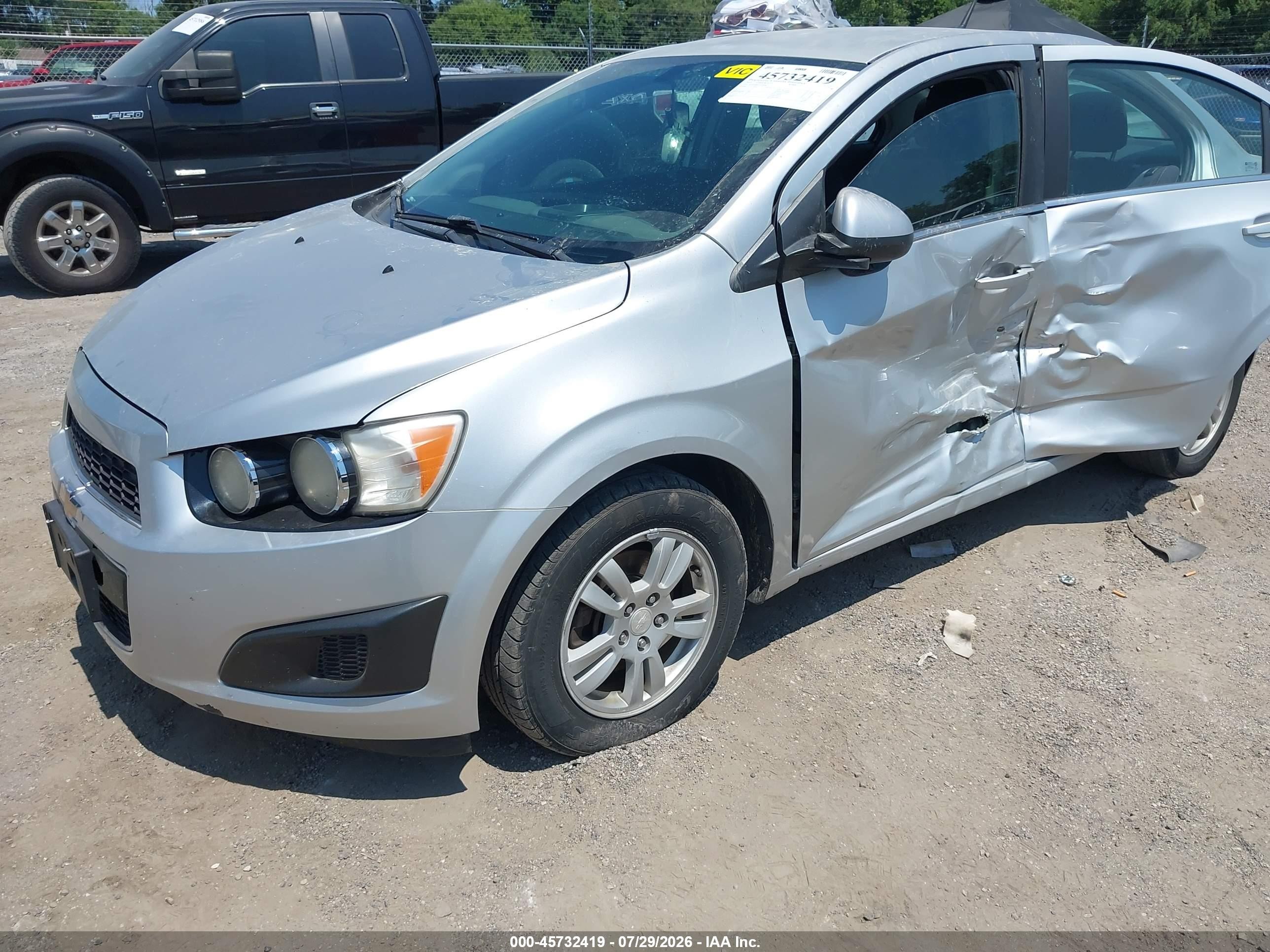 2014 Chevrolet Sonic Lt Auto Gray vin: 1G1JC5SH1E4156682