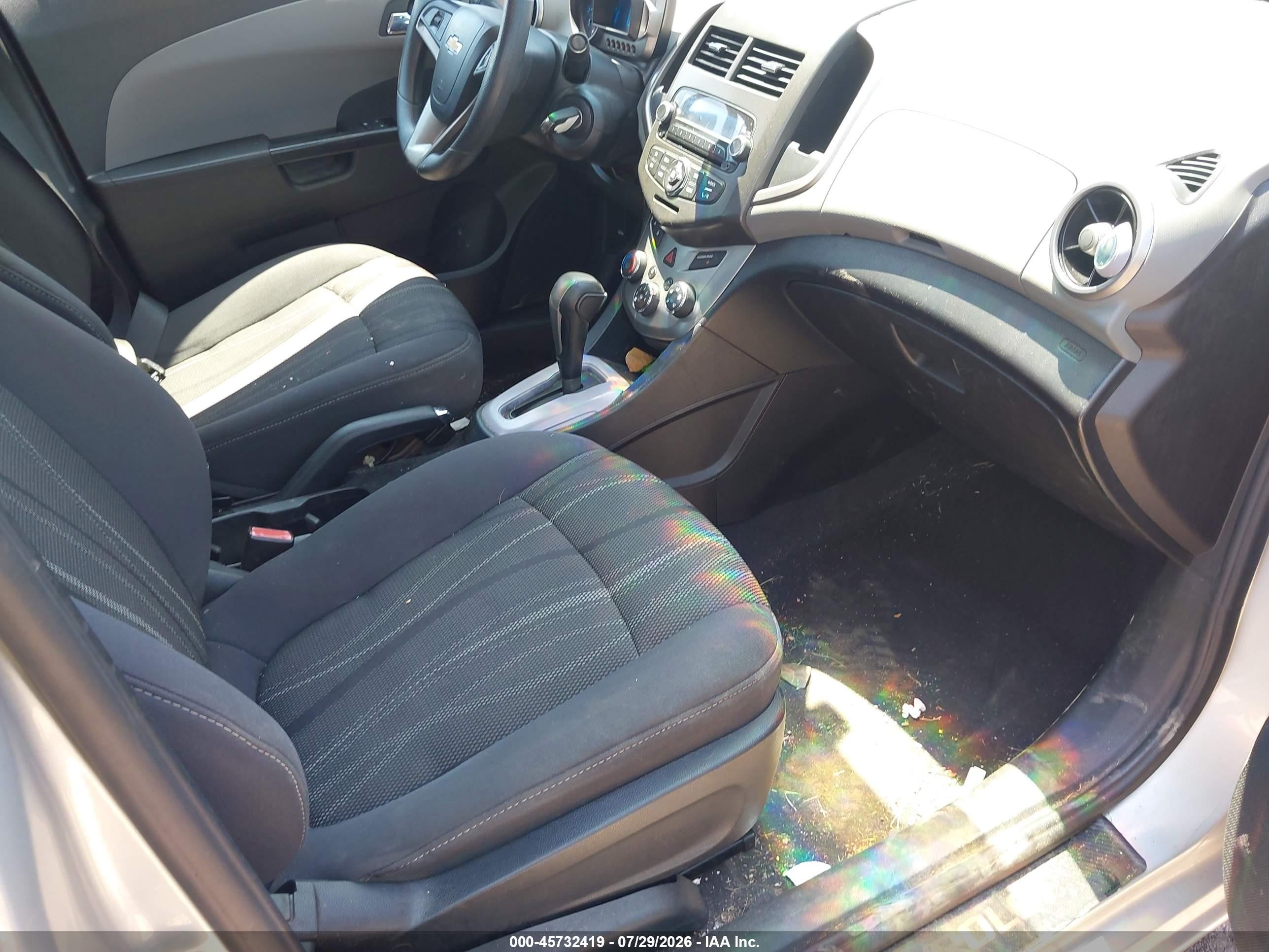 2014 Chevrolet Sonic Lt Auto Gray vin: 1G1JC5SH1E4156682