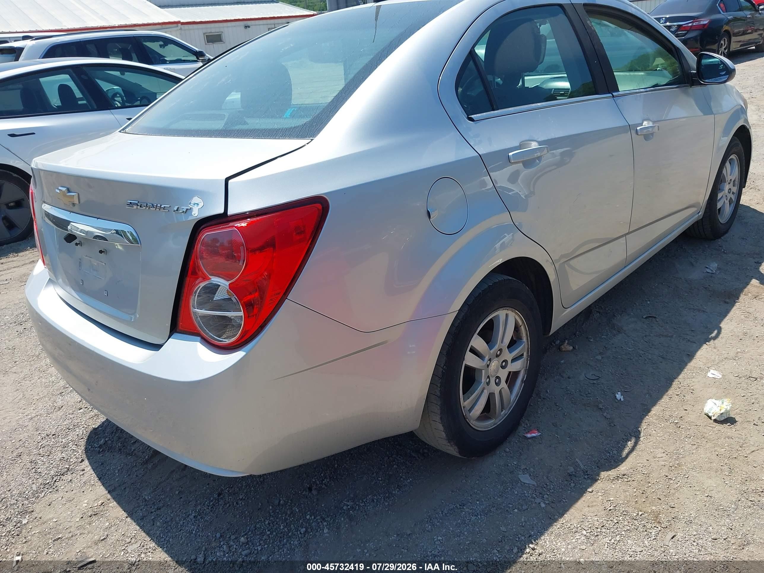 2014 Chevrolet Sonic Lt Auto Gray vin: 1G1JC5SH1E4156682