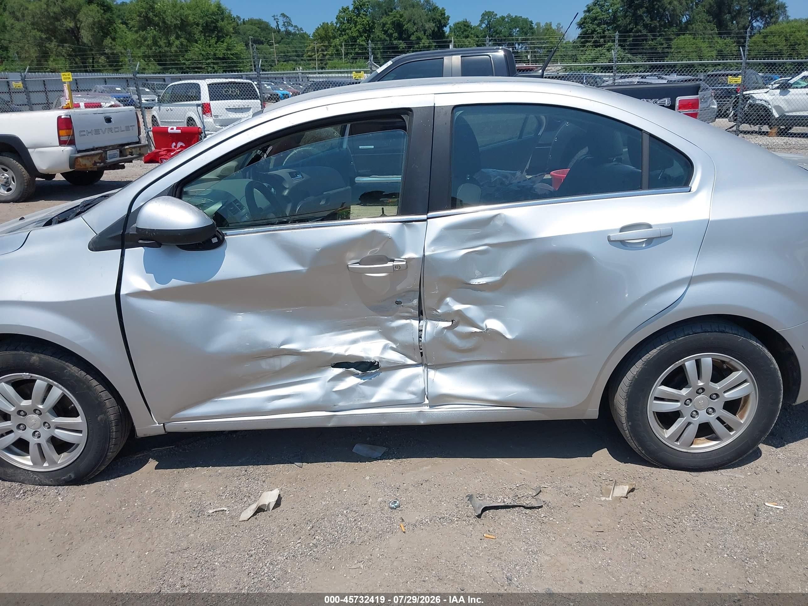 2014 Chevrolet Sonic Lt Auto Gray vin: 1G1JC5SH1E4156682