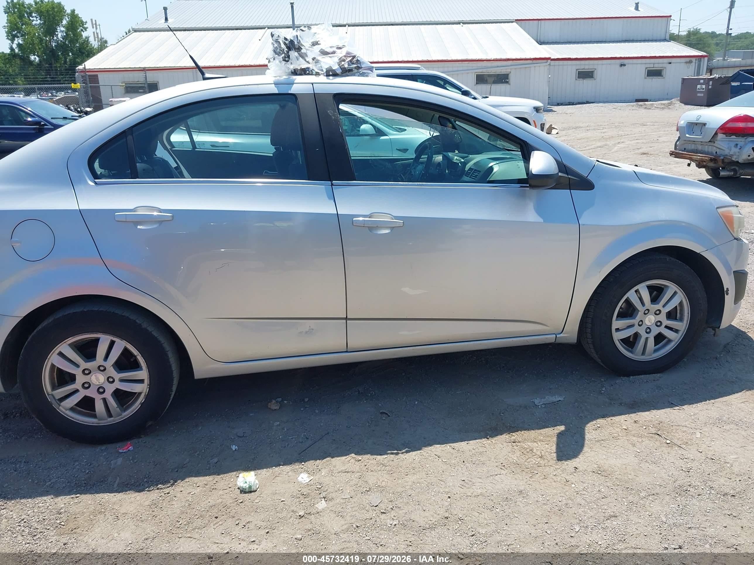 2014 Chevrolet Sonic Lt Auto Gray vin: 1G1JC5SH1E4156682