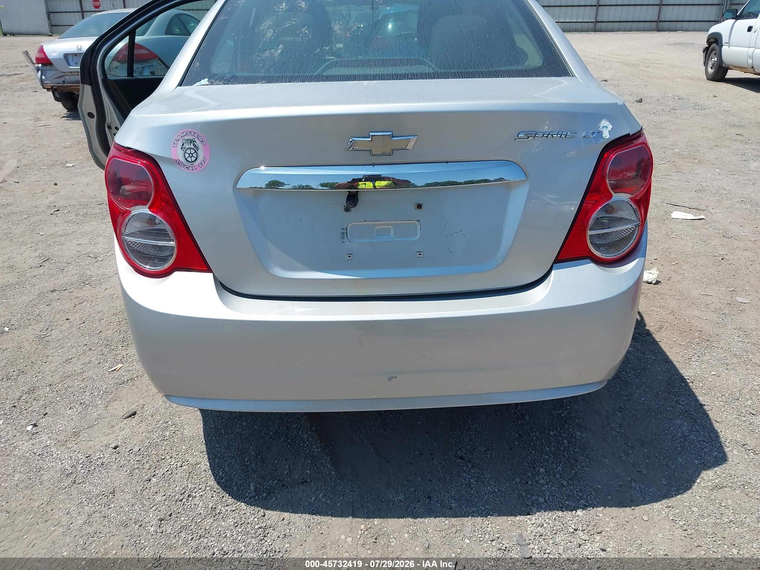 2014 Chevrolet Sonic Lt Auto Gray vin: 1G1JC5SH1E4156682