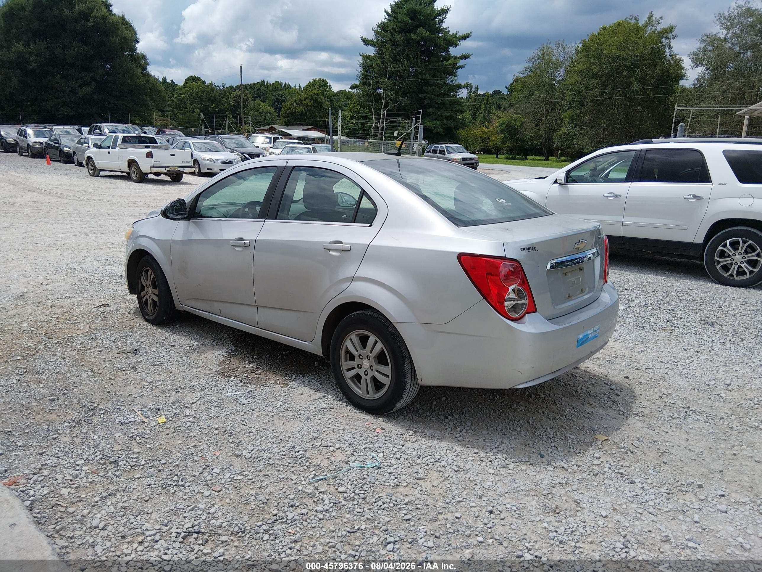 2014 Chevrolet Sonic Lt Auto Gray vin: 1G1JC5SH1E4173482