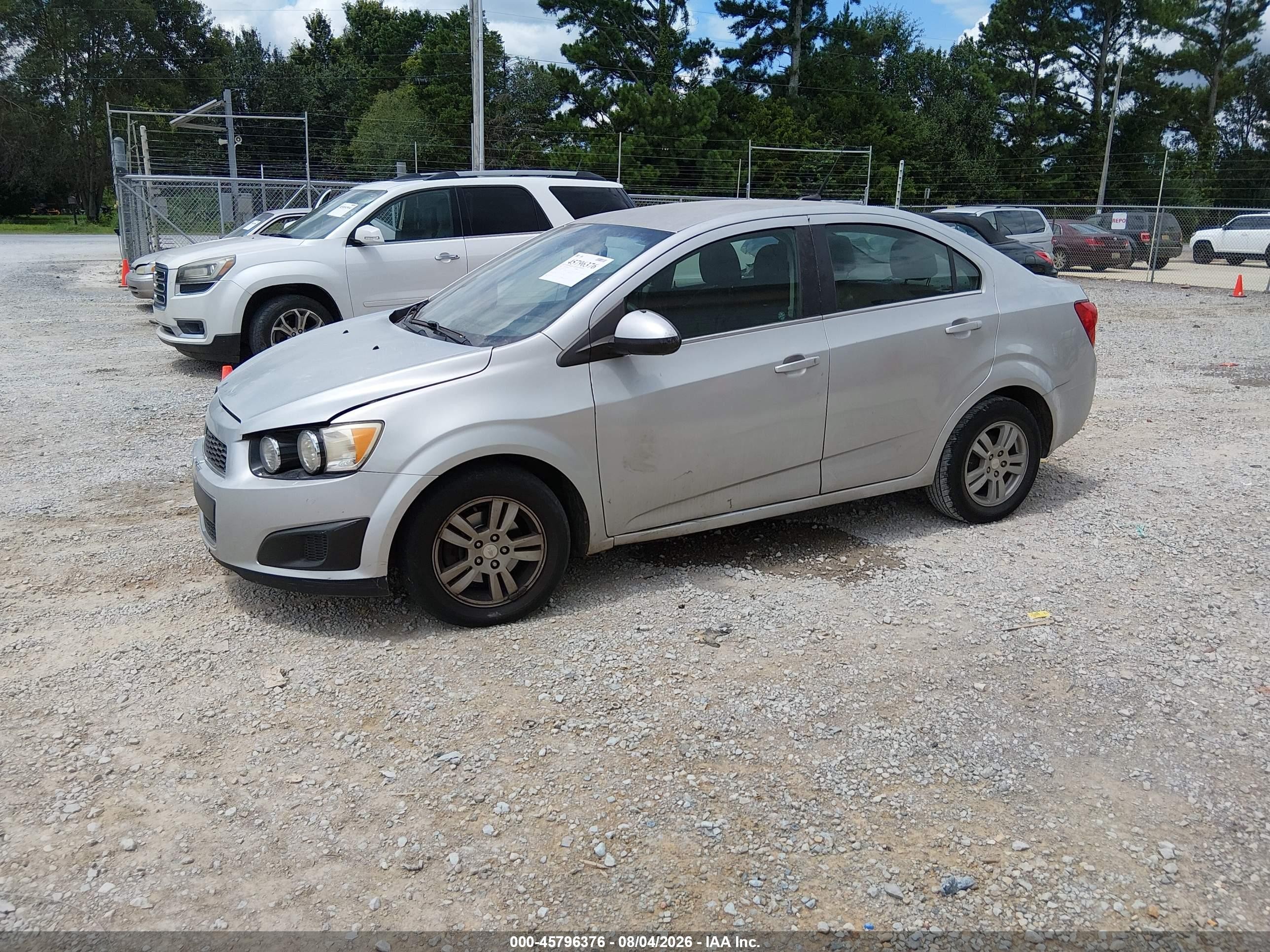 2014 Chevrolet Sonic Lt Auto Gray vin: 1G1JC5SH1E4173482