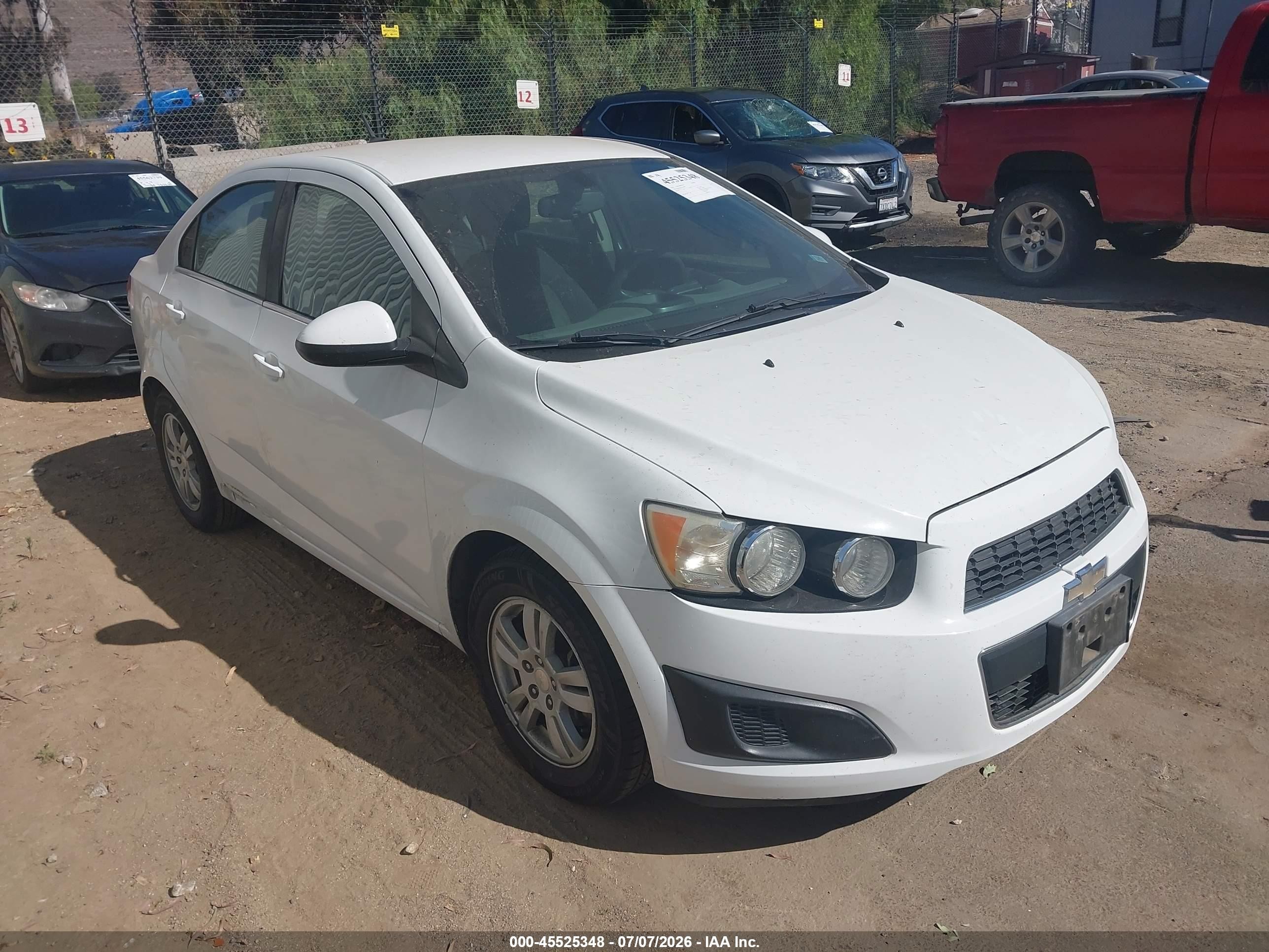 2014 Chevrolet Sonic Lt Auto White vin: 1G1JC5SH1E4190489