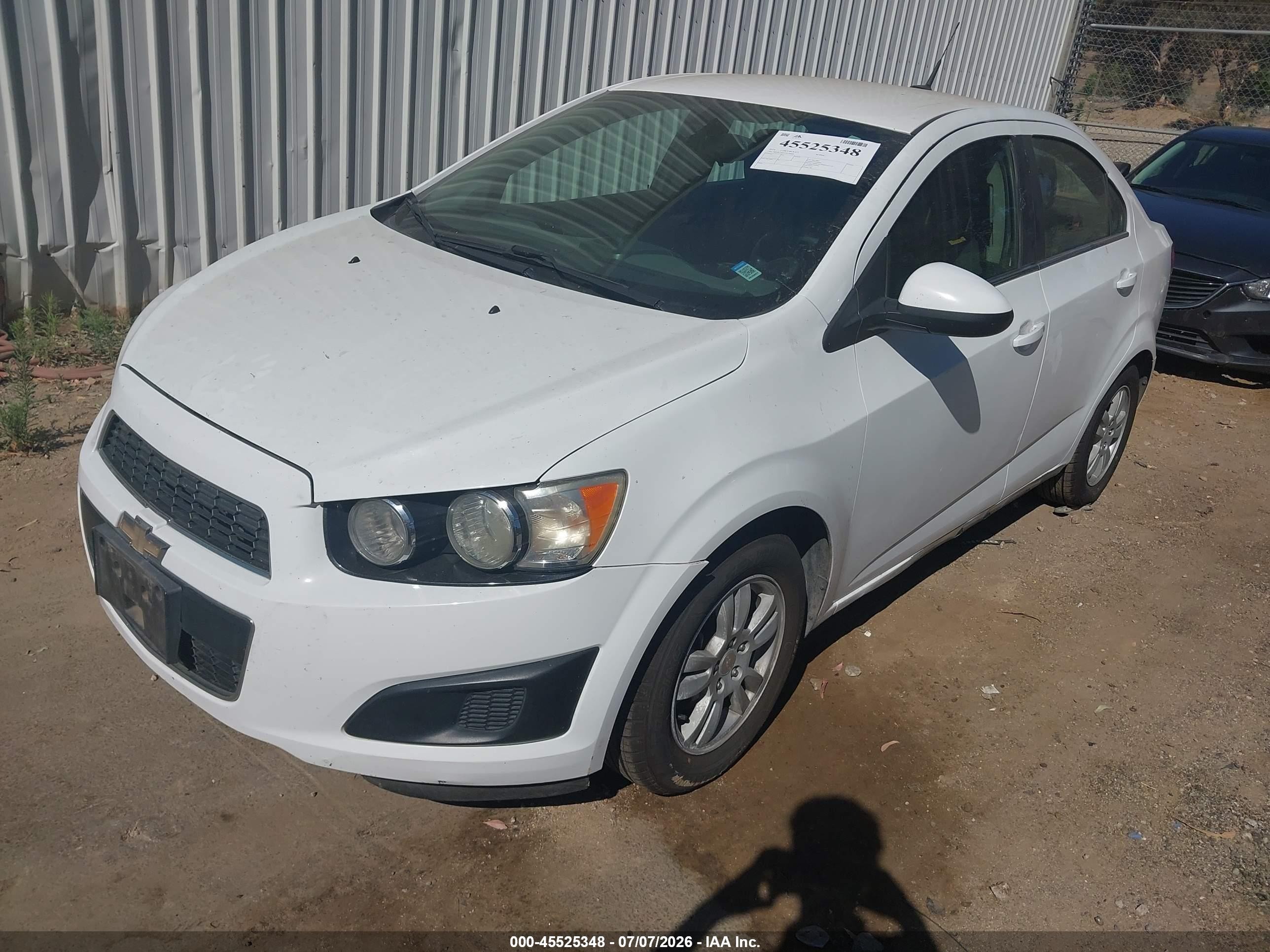 2014 Chevrolet Sonic Lt Auto White vin: 1G1JC5SH1E4190489