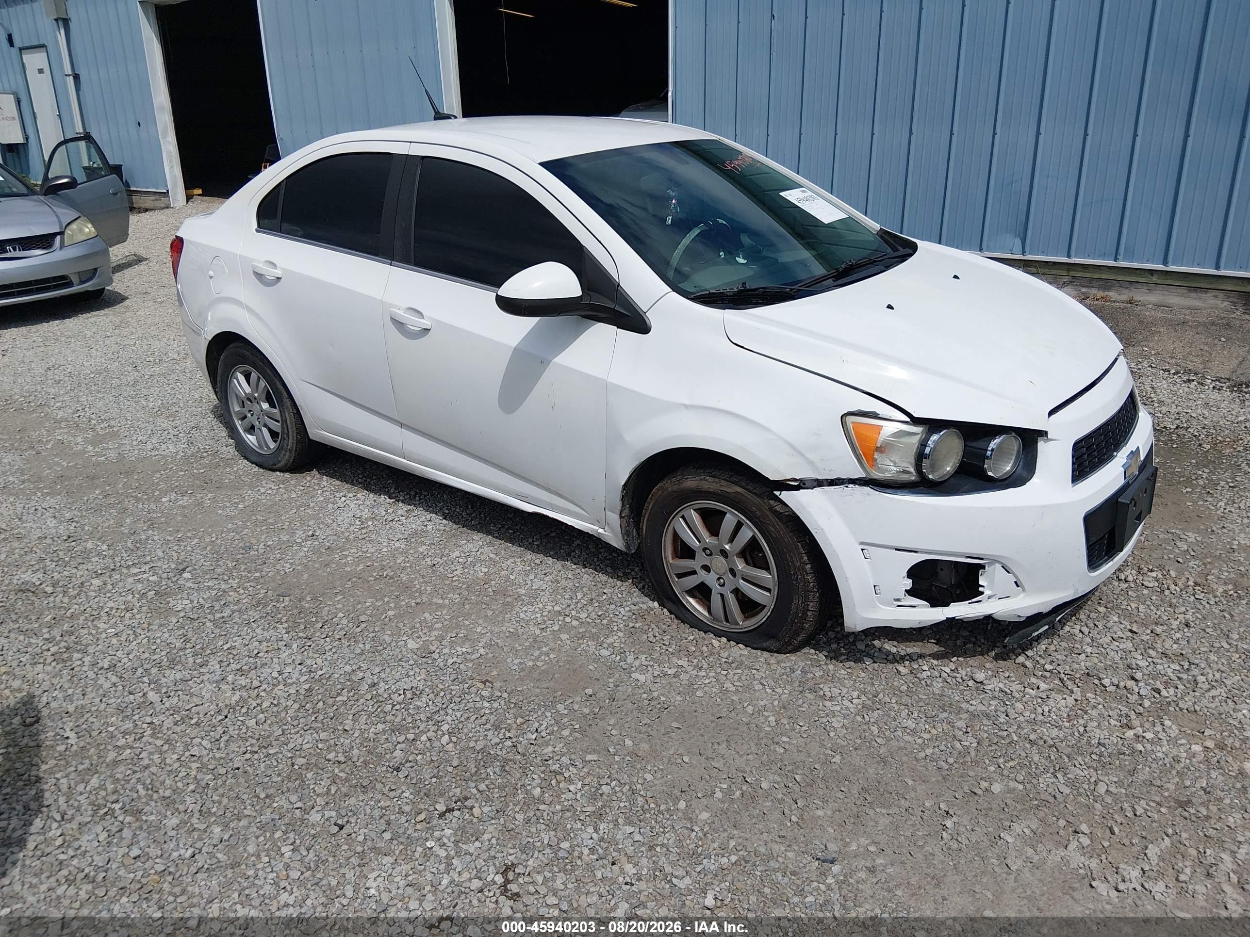 2014 Chevrolet Sonic Lt Auto White vin: 1G1JC5SH1E4202284