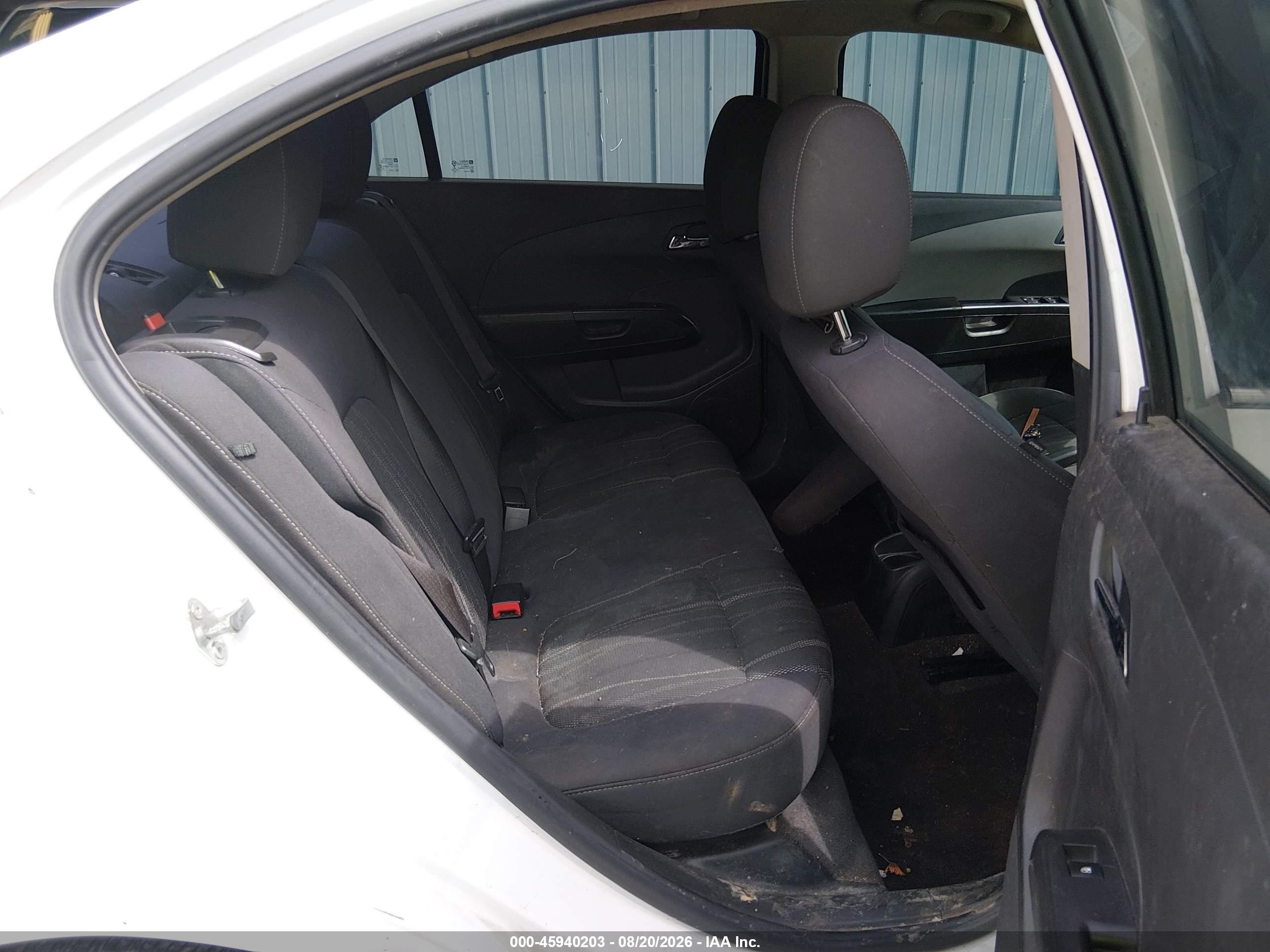 2014 Chevrolet Sonic Lt Auto White vin: 1G1JC5SH1E4202284