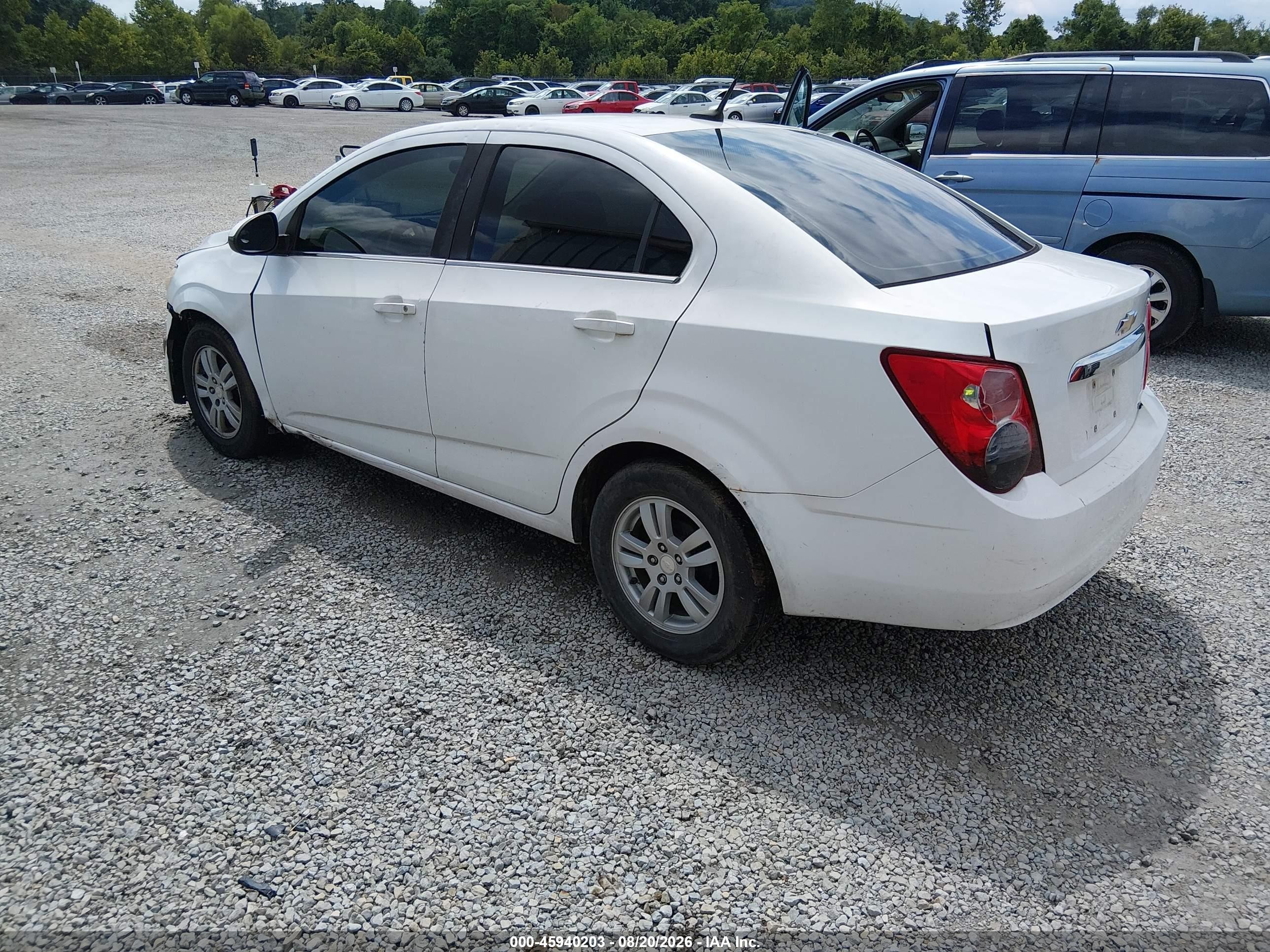 2014 Chevrolet Sonic Lt Auto White vin: 1G1JC5SH1E4202284
