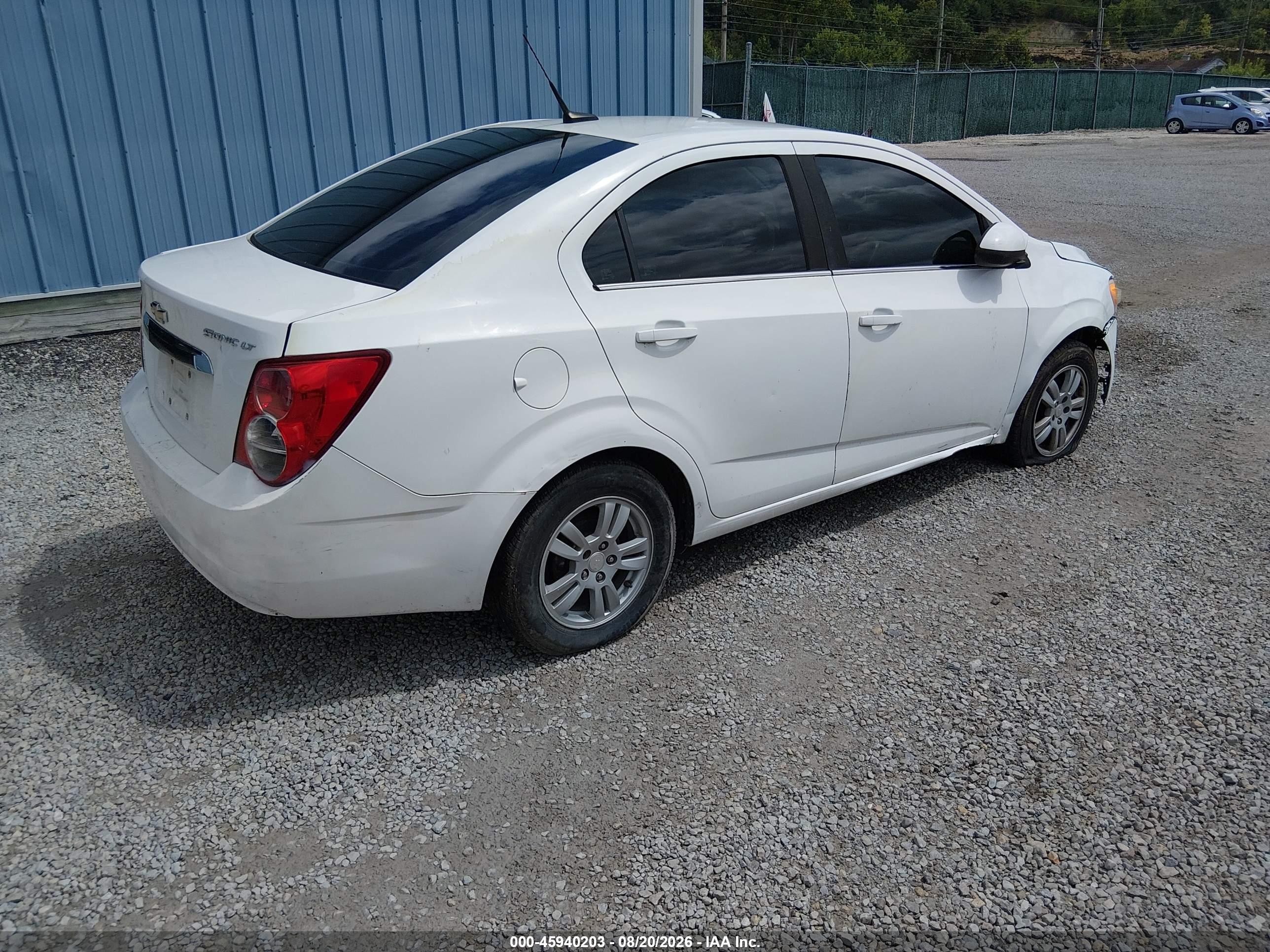 2014 Chevrolet Sonic Lt Auto White vin: 1G1JC5SH1E4202284