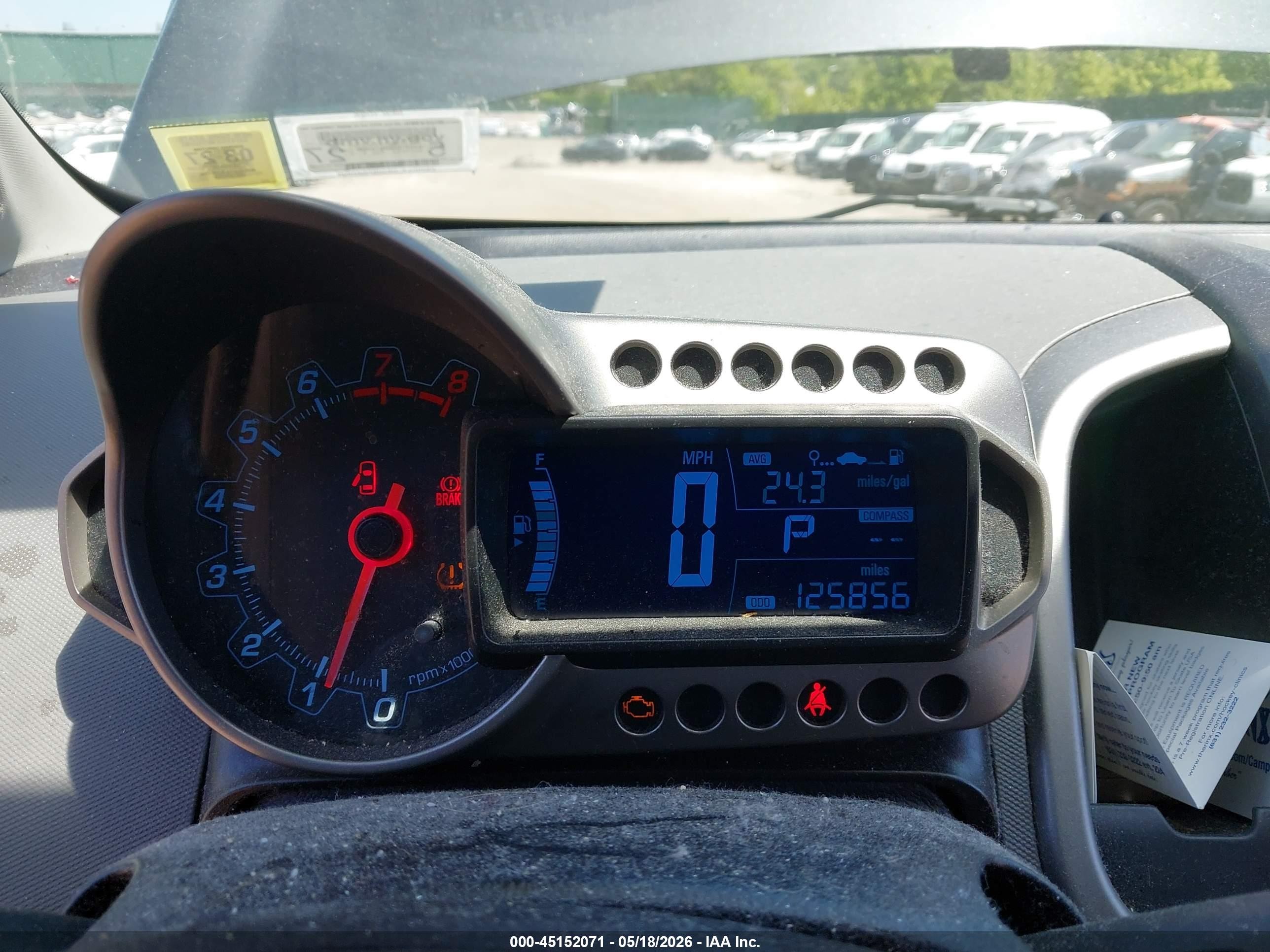 2014 Chevrolet Sonic Lt Auto Gray vin: 1G1JC5SH1E4203760