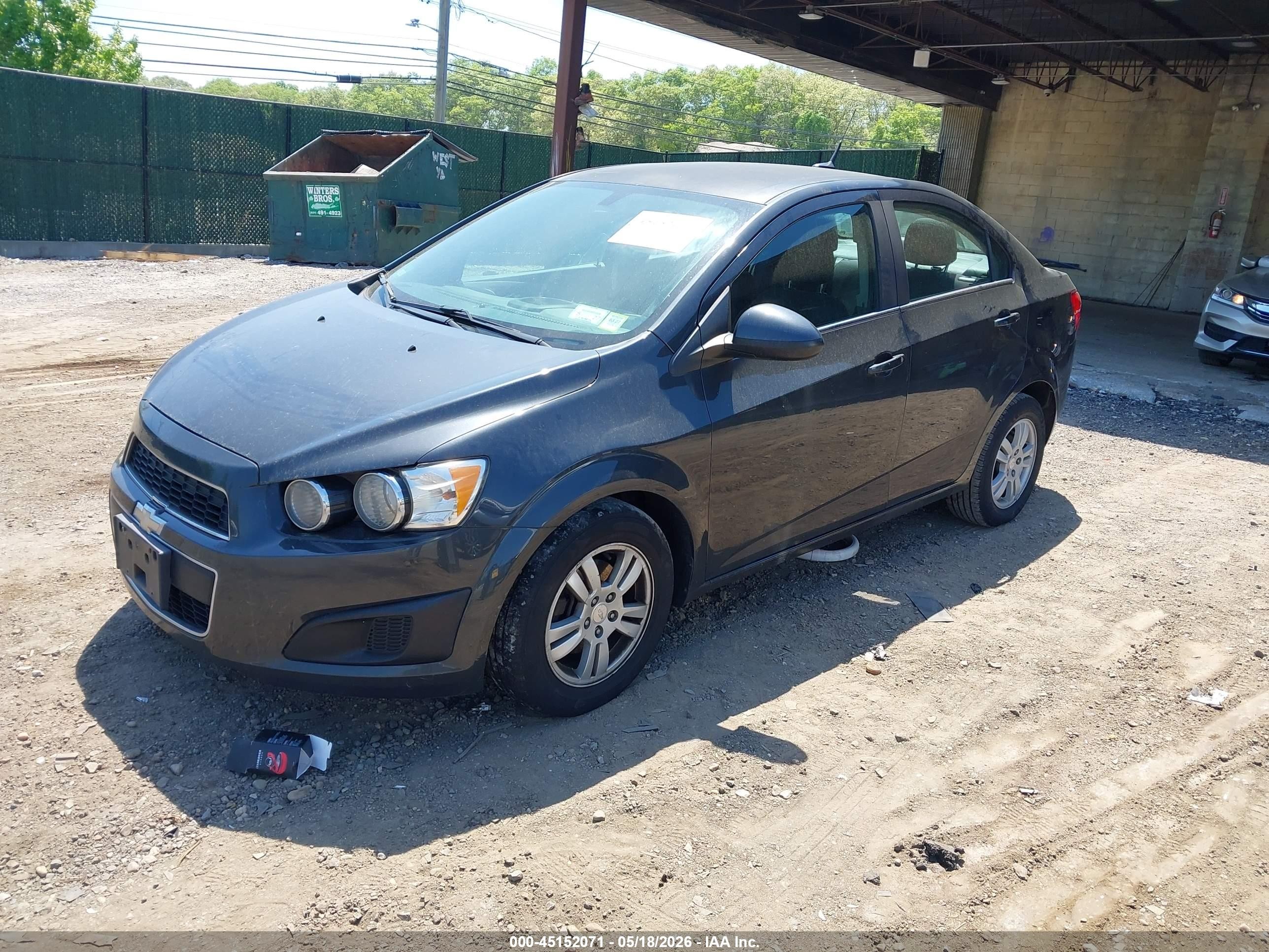 2014 Chevrolet Sonic Lt Auto Gray vin: 1G1JC5SH1E4203760