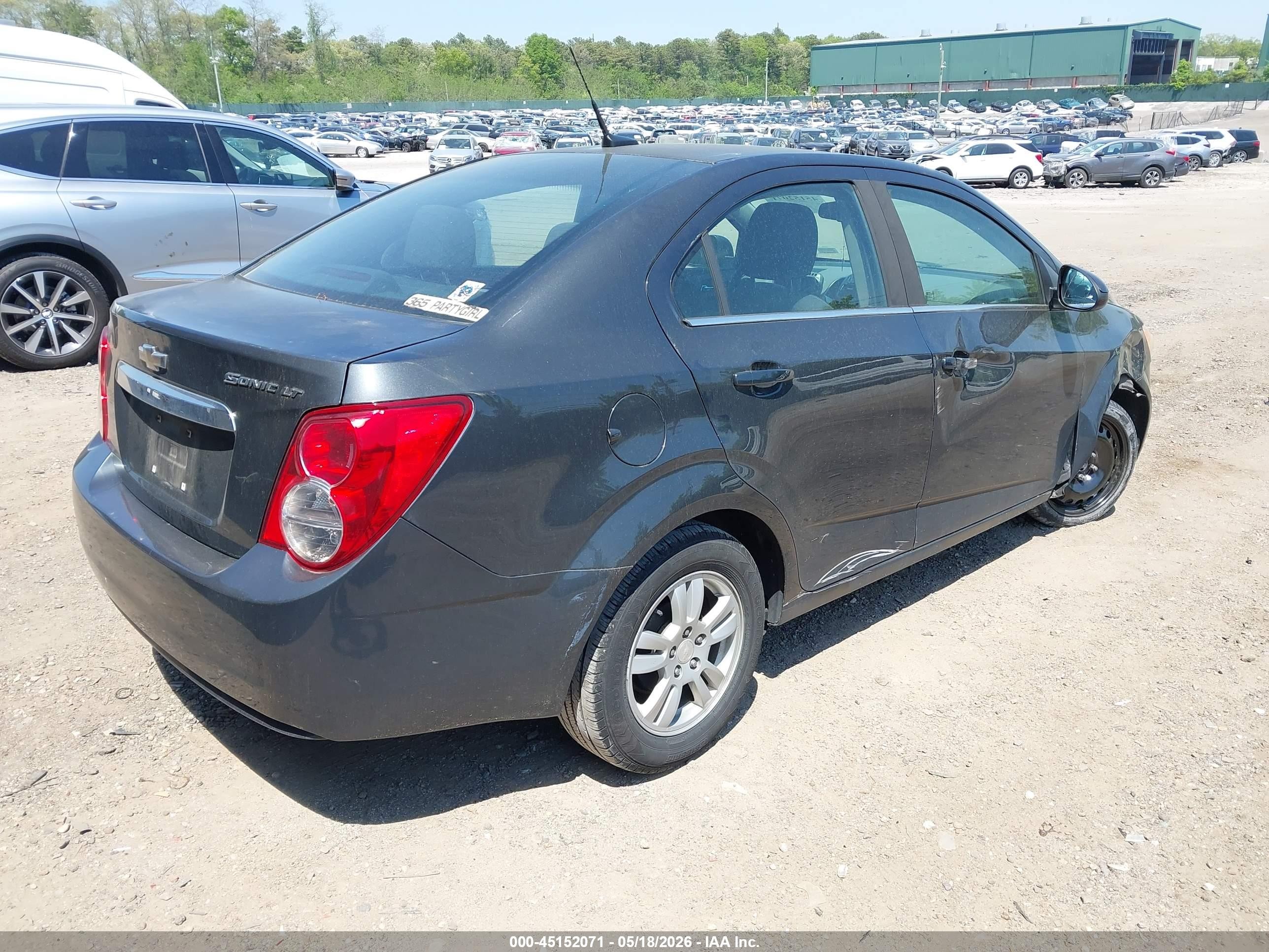 2014 Chevrolet Sonic Lt Auto Gray vin: 1G1JC5SH1E4203760