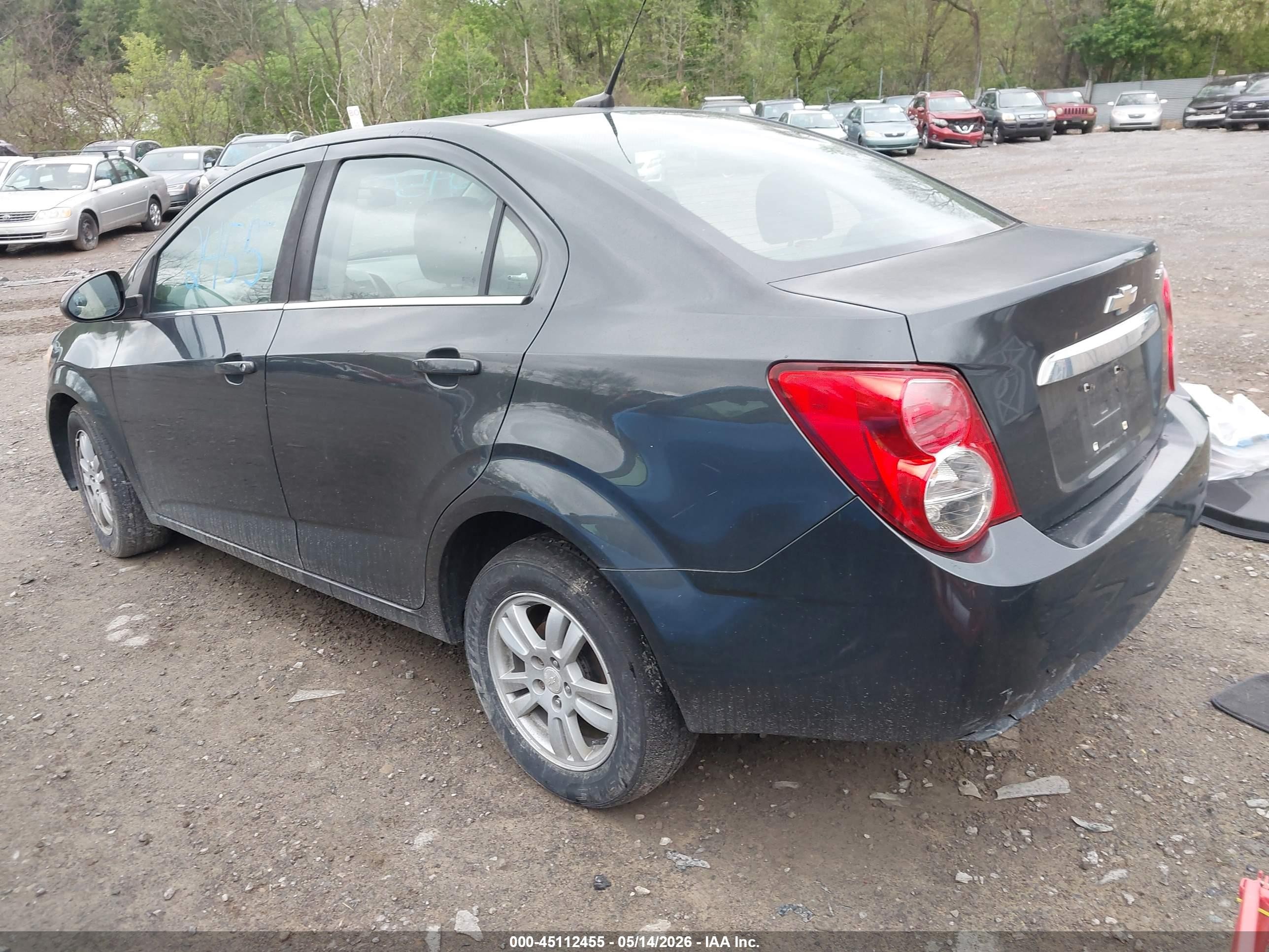 2014 Chevrolet Sonic Lt Auto Gray vin: 1G1JC5SH1E4217657