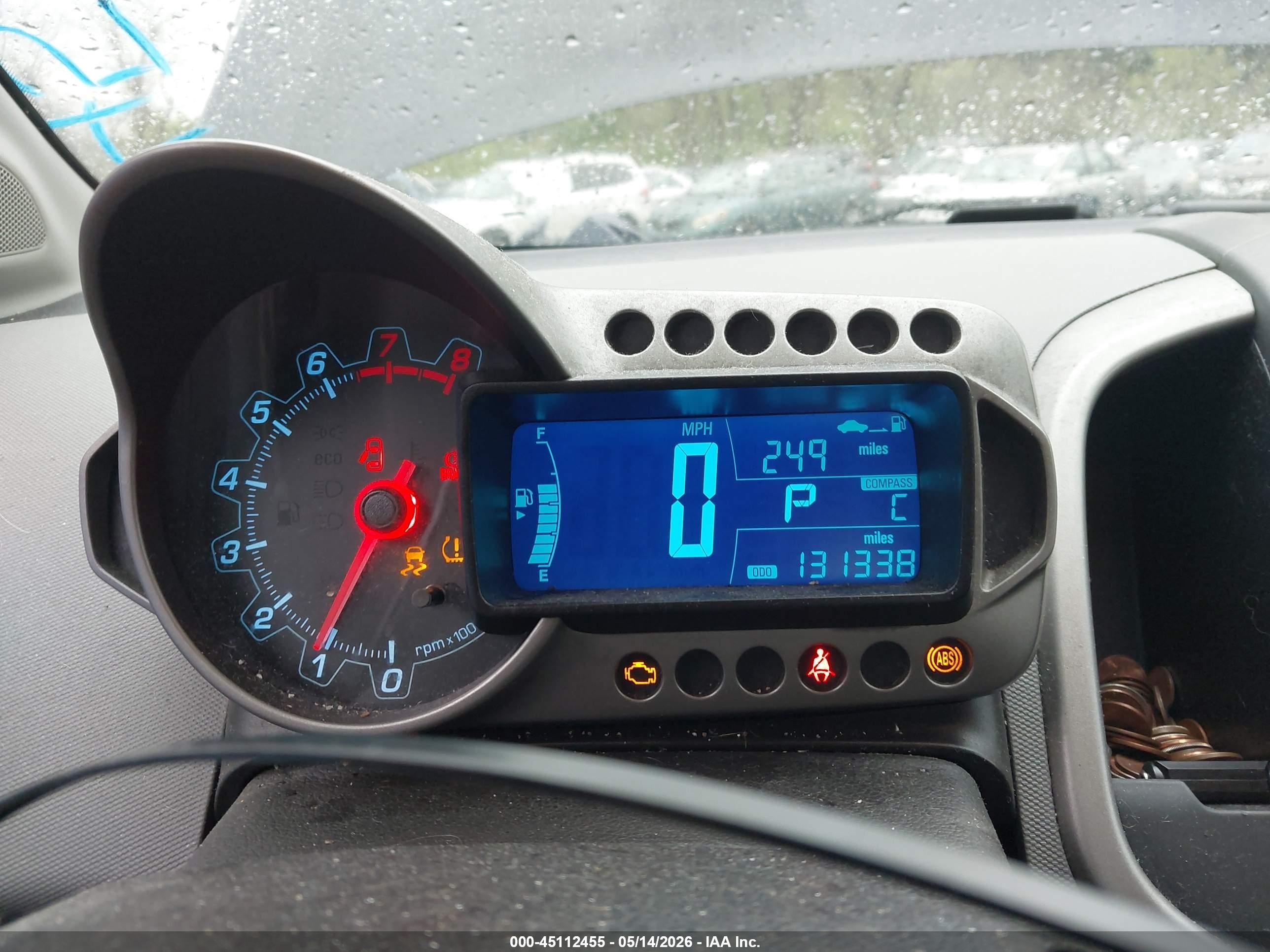 2014 Chevrolet Sonic Lt Auto Gray vin: 1G1JC5SH1E4217657