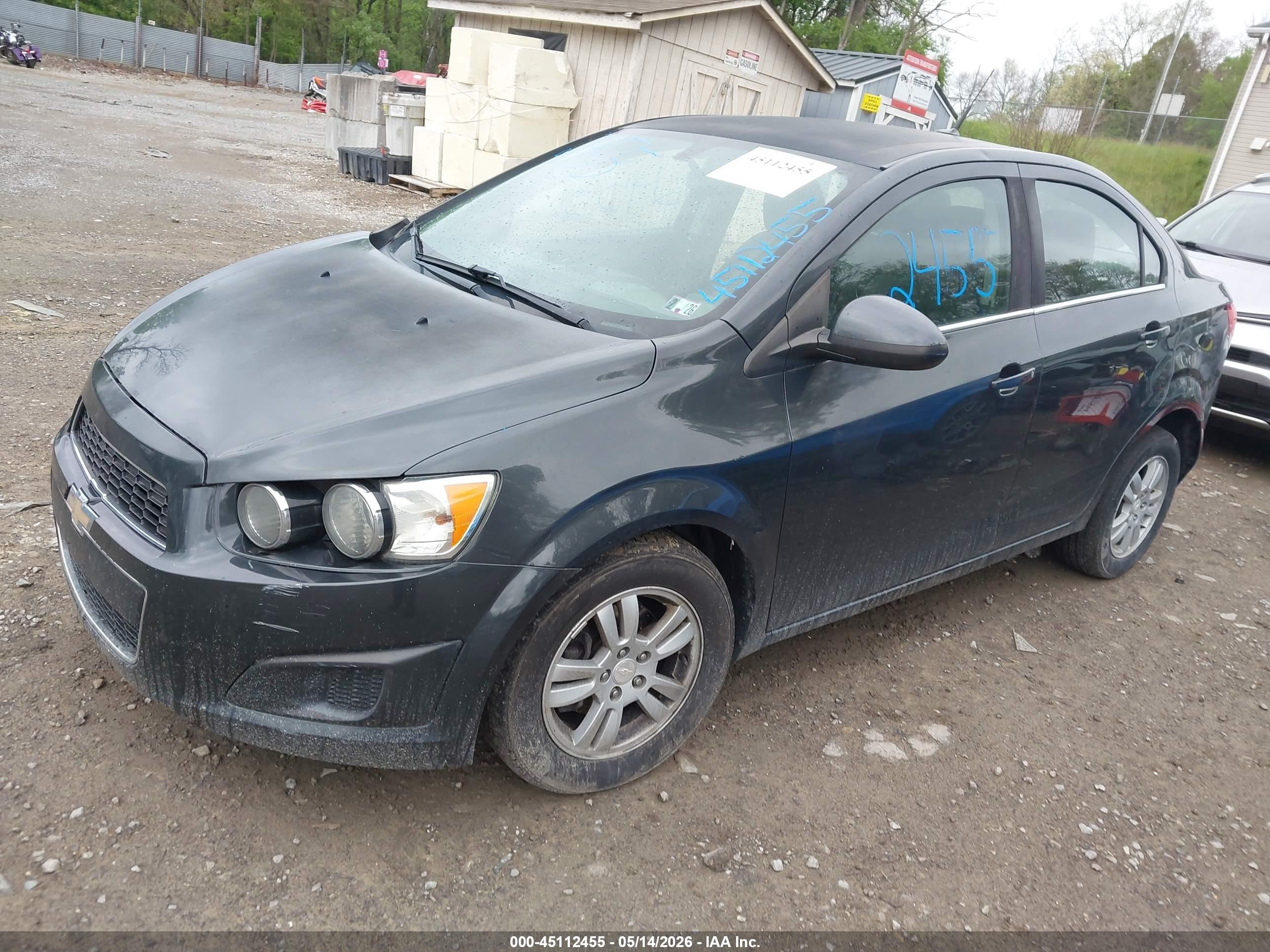 2014 Chevrolet Sonic Lt Auto Gray vin: 1G1JC5SH1E4217657