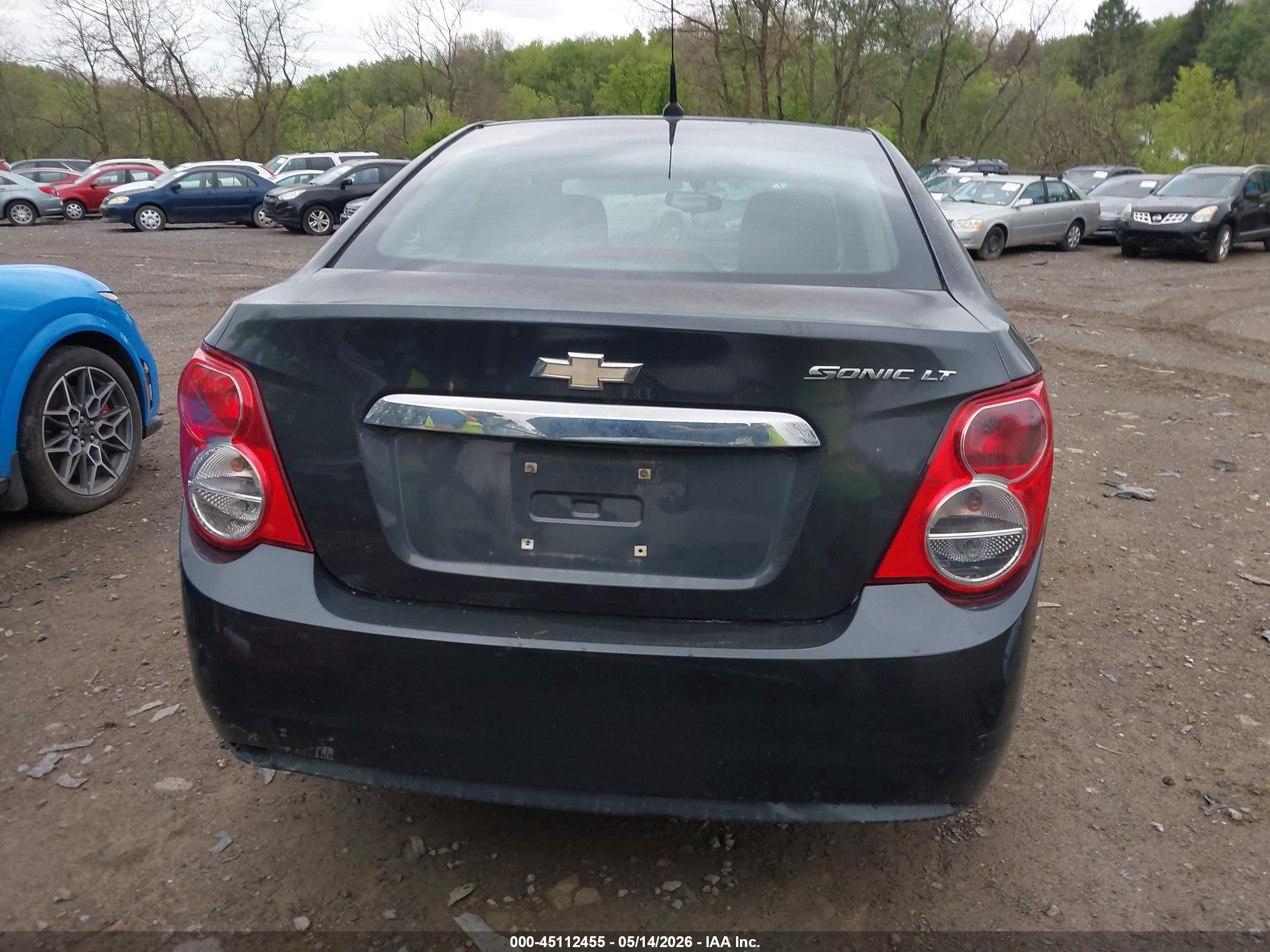 2014 Chevrolet Sonic Lt Auto Gray vin: 1G1JC5SH1E4217657
