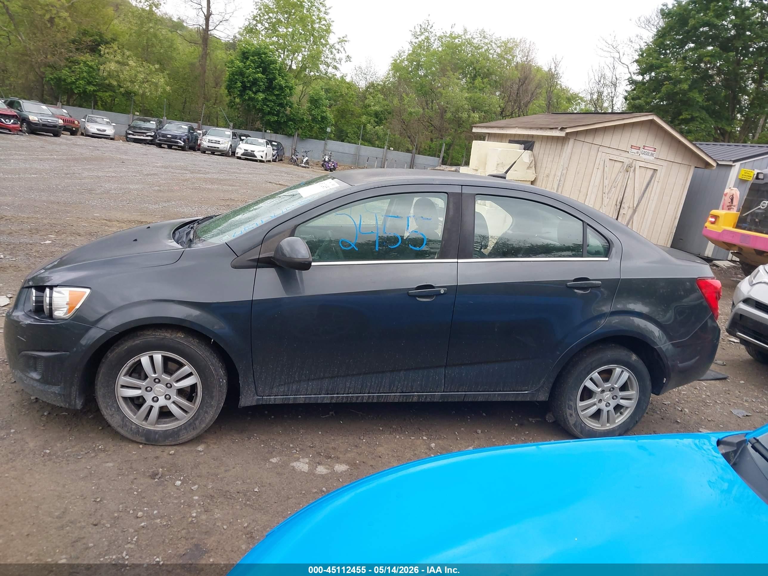 2014 Chevrolet Sonic Lt Auto Gray vin: 1G1JC5SH1E4217657